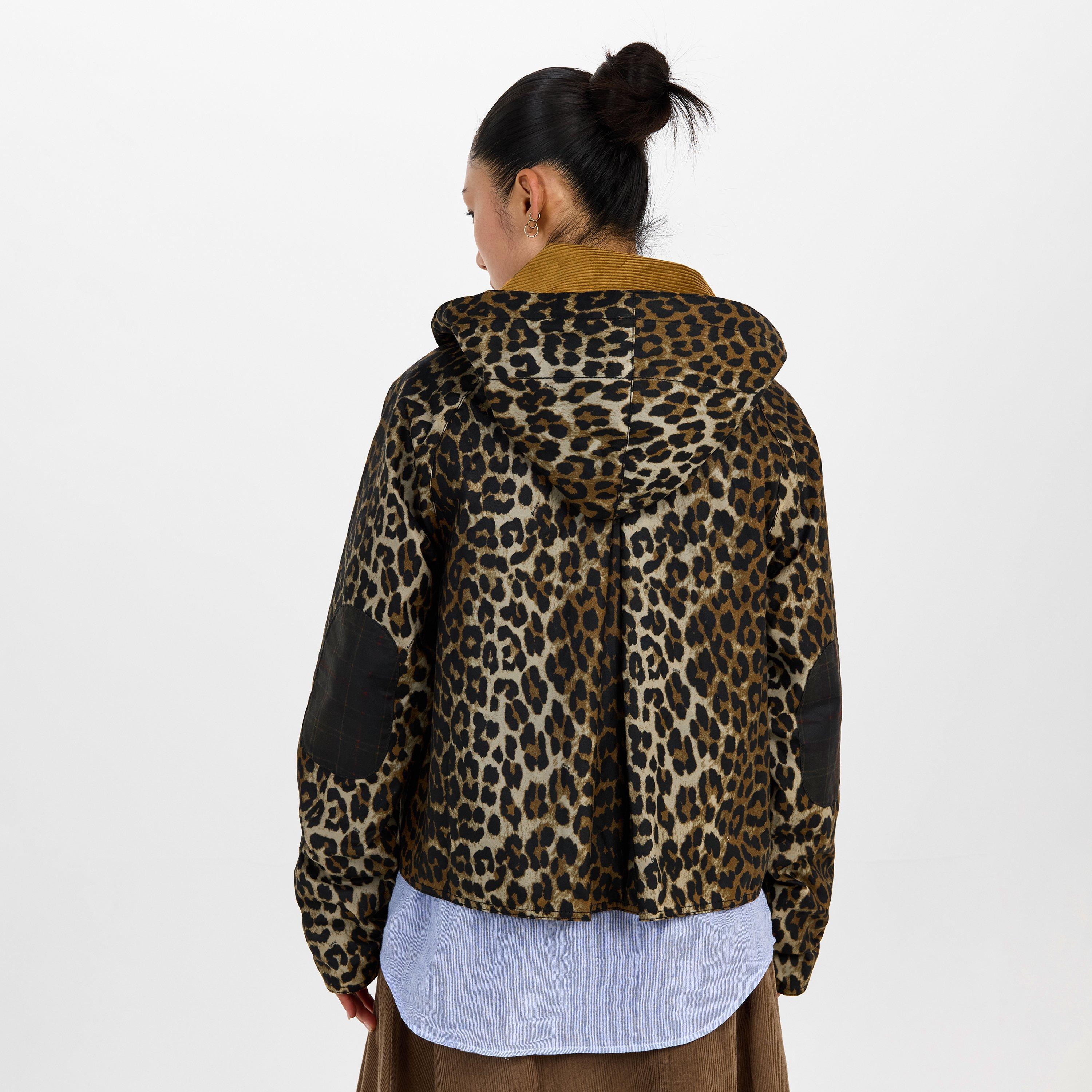 Leopard - Barbour x Ganni - Womens Leopard Print Waxed Anorak - 4