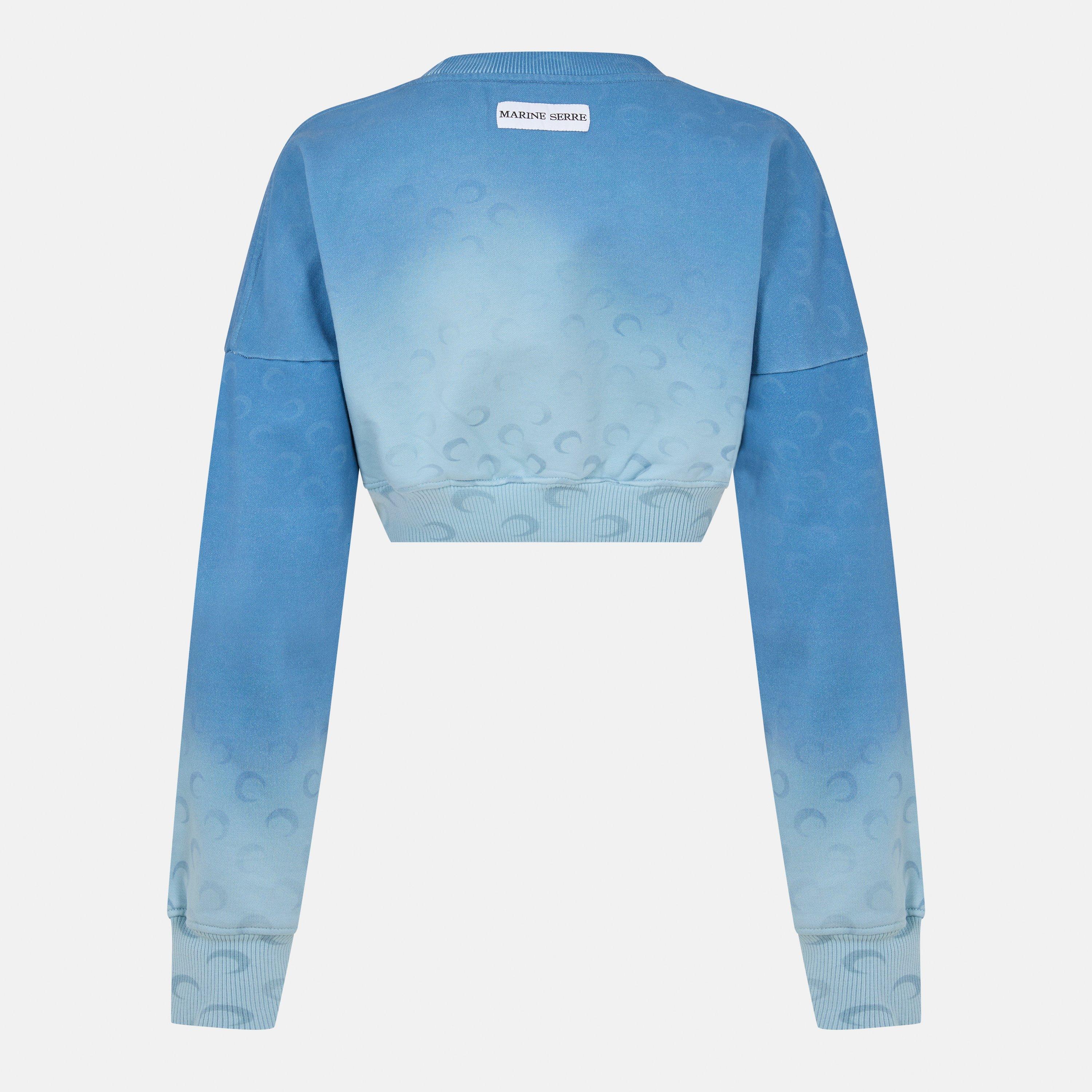 Light Blue - Marine Serre - Women's Moon Crew Sweatshirt - 2