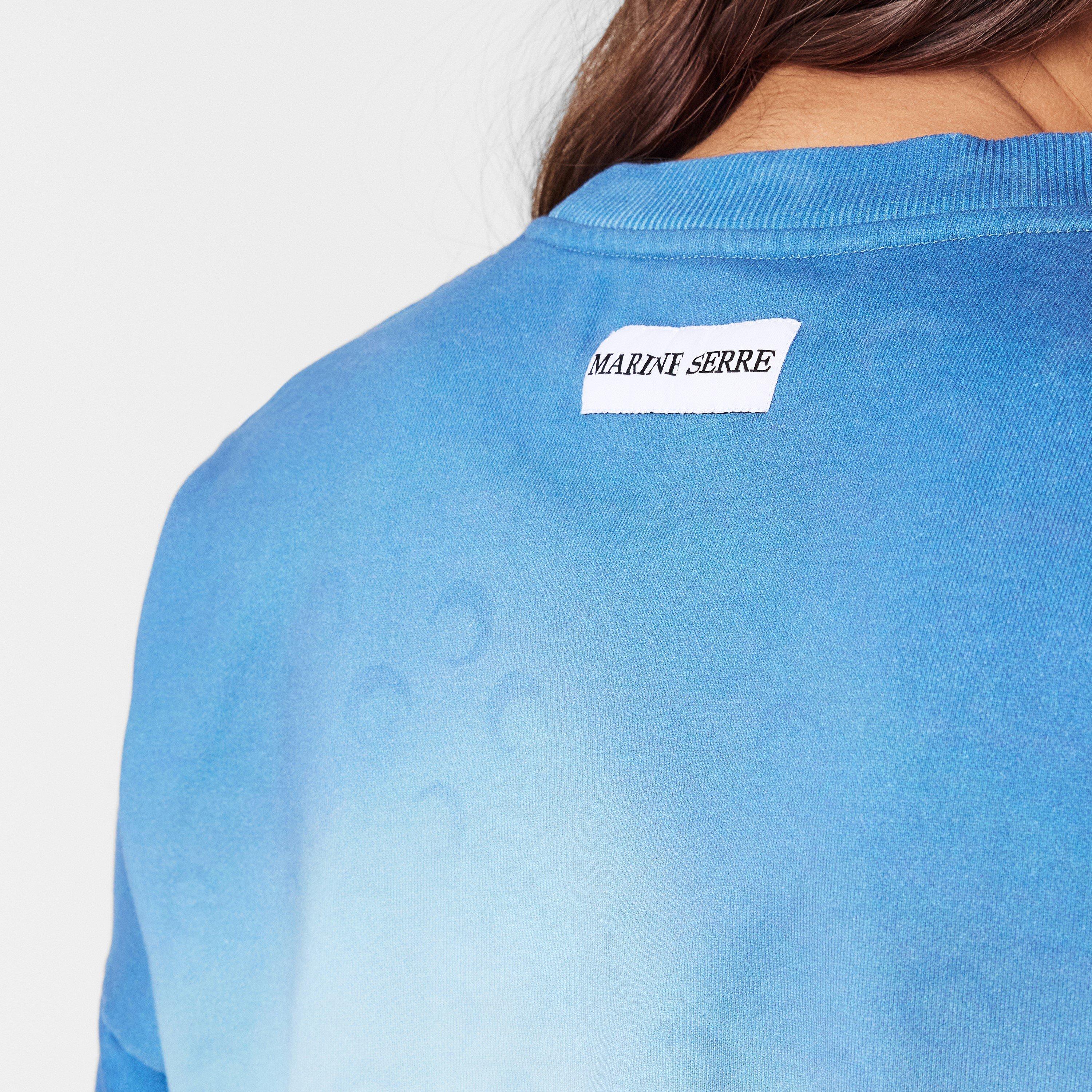 Light Blue - Marine Serre - Women's Moon Crew Sweatshirt - 5