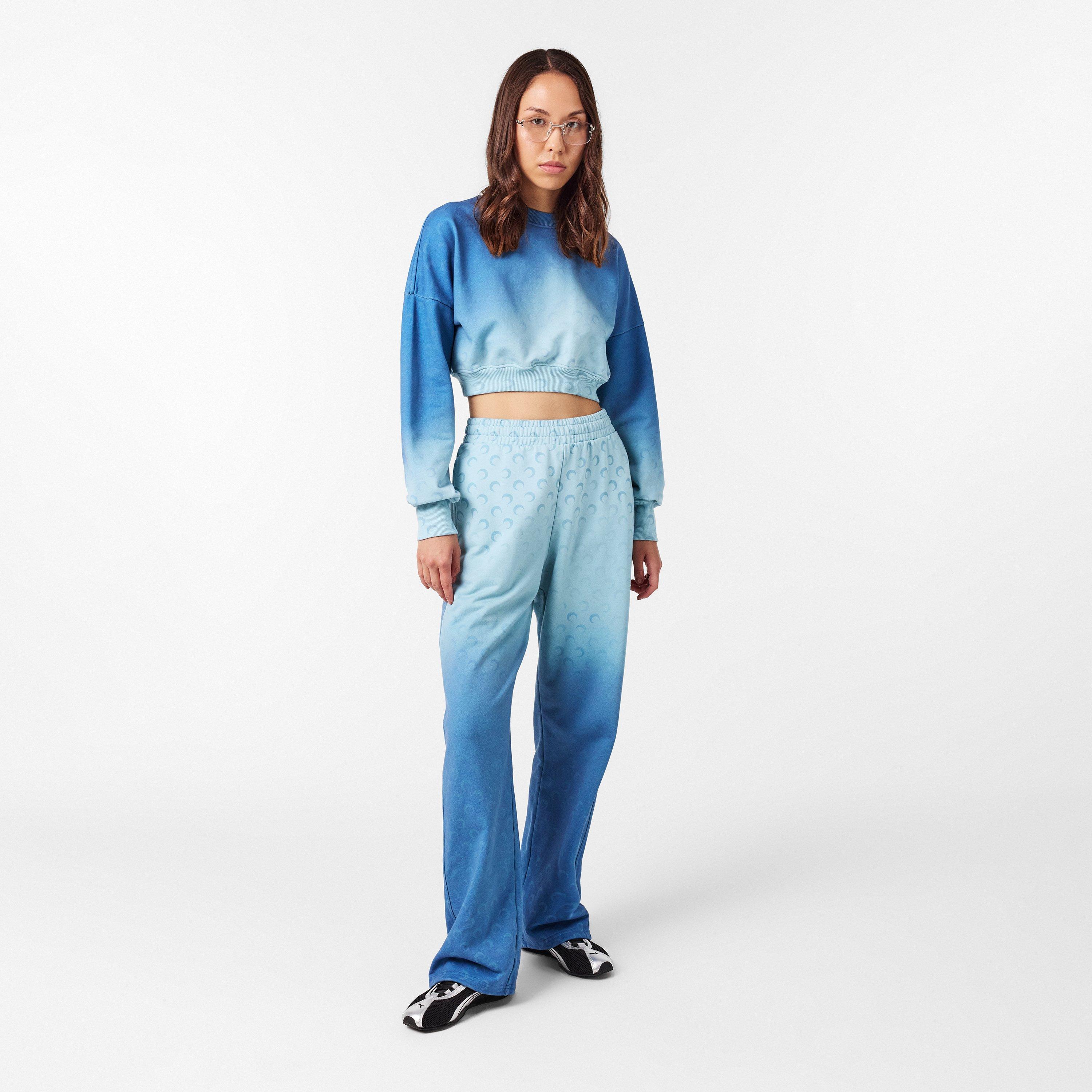 Light Blue - Marine Serre - Women's Moon Crew Sweatshirt - 6