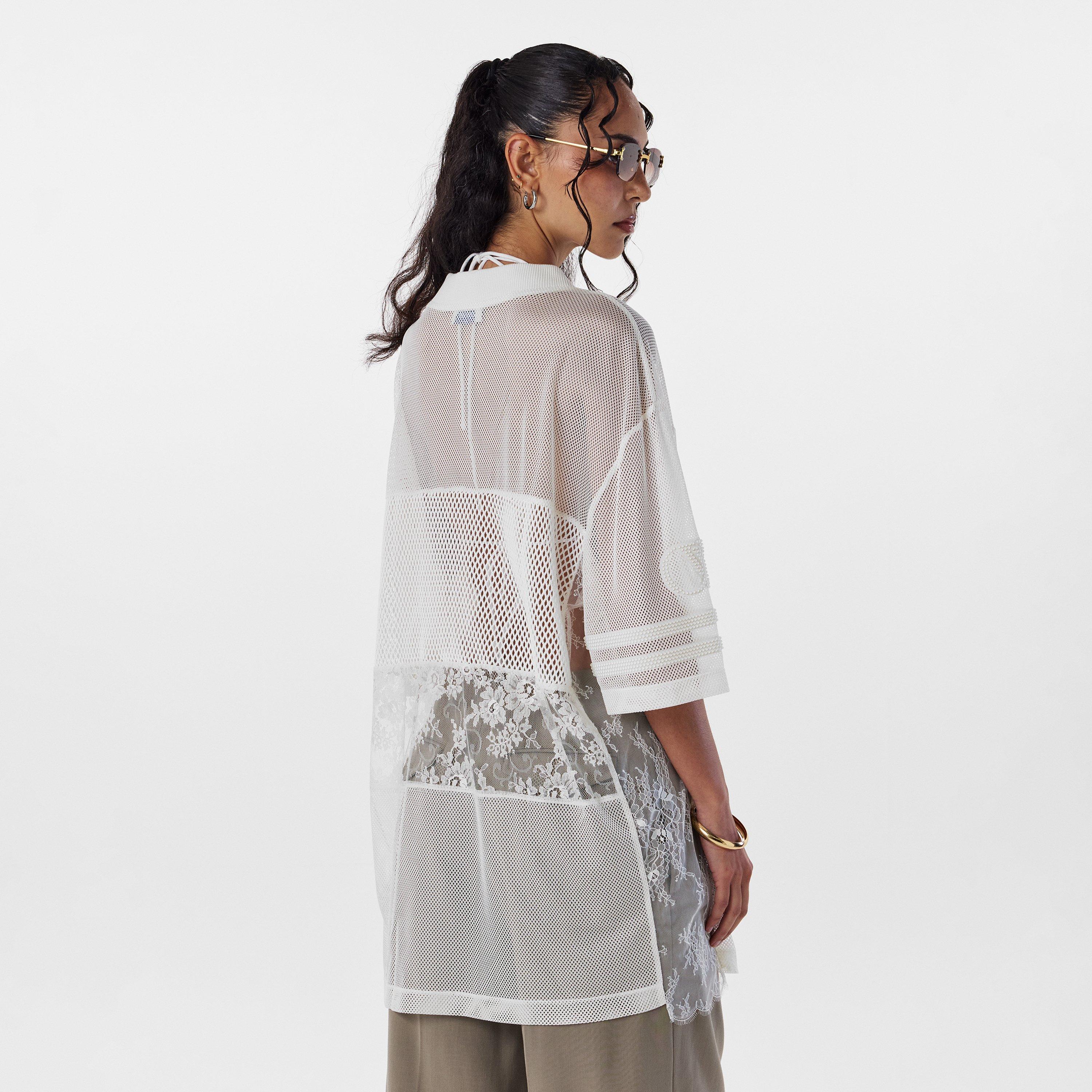 White - Off White - Women's Knitted Top - 4