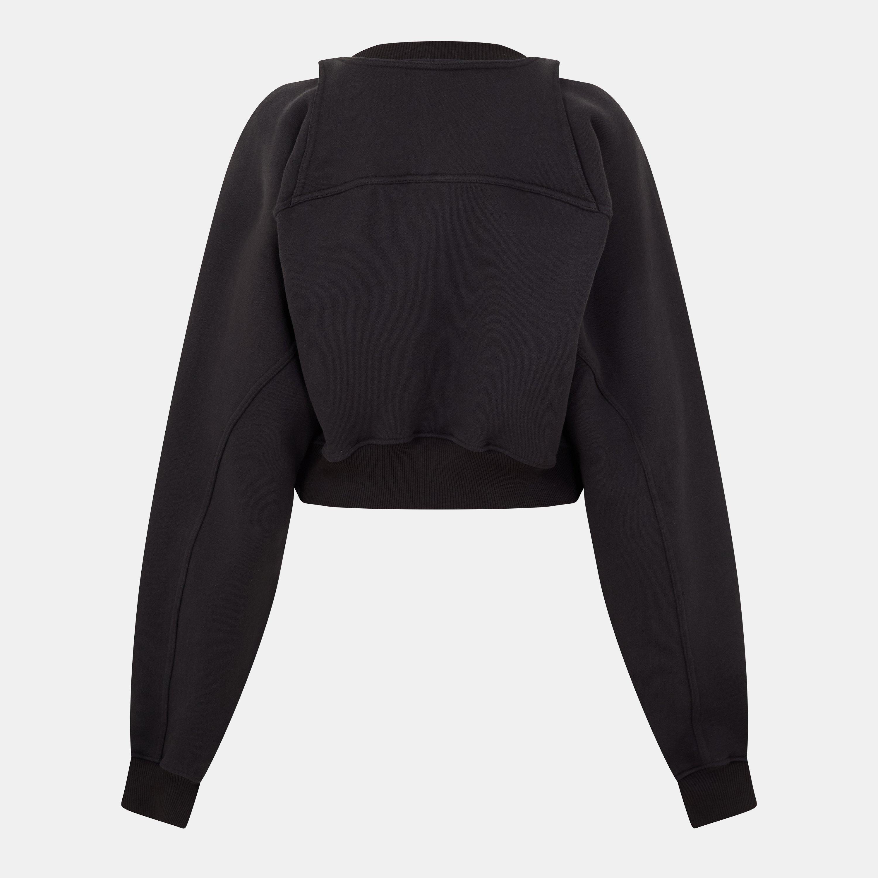 Black/White - Off White - Women's Crew Sweater - 2