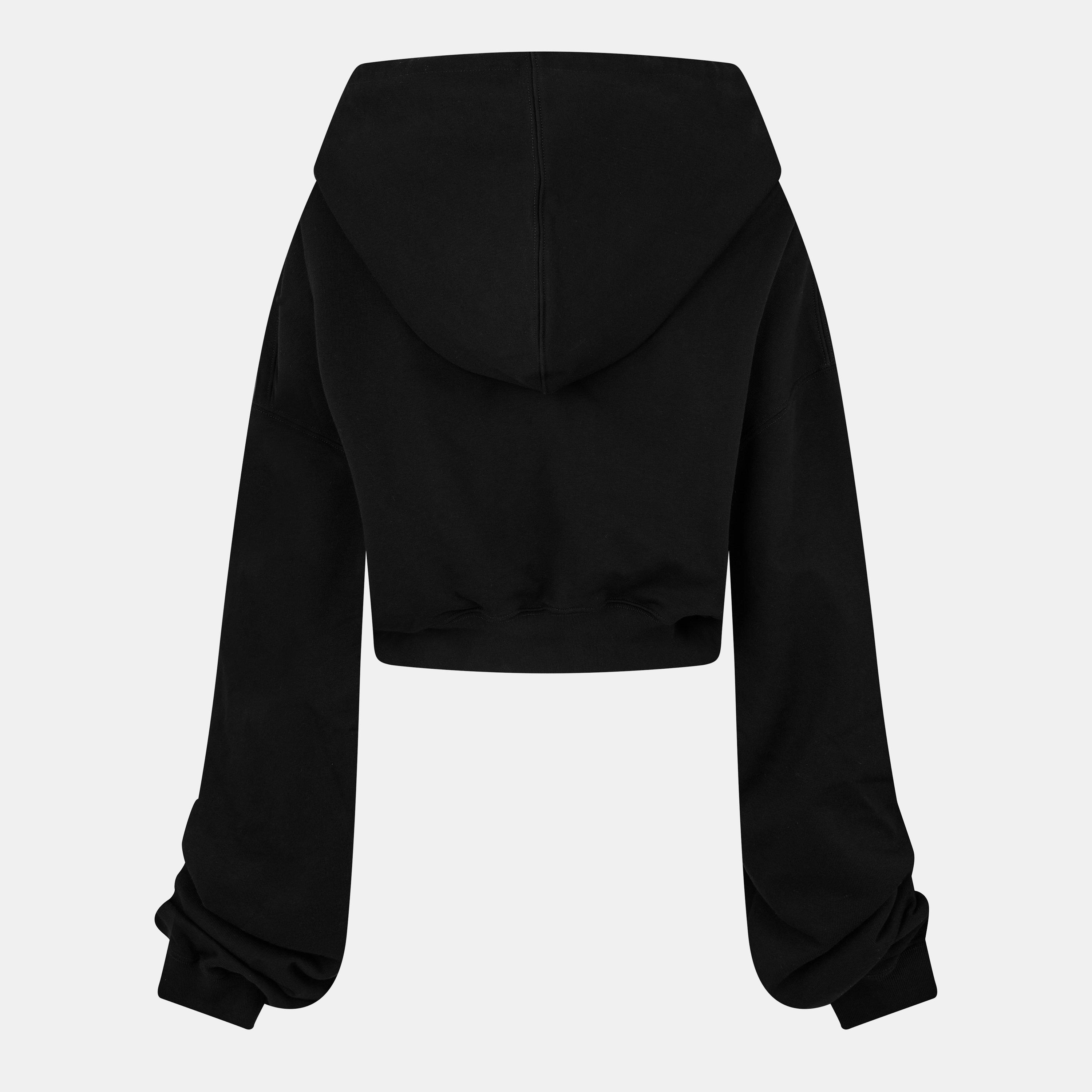 Black/White - Off White - Women's Knitted Top - 2