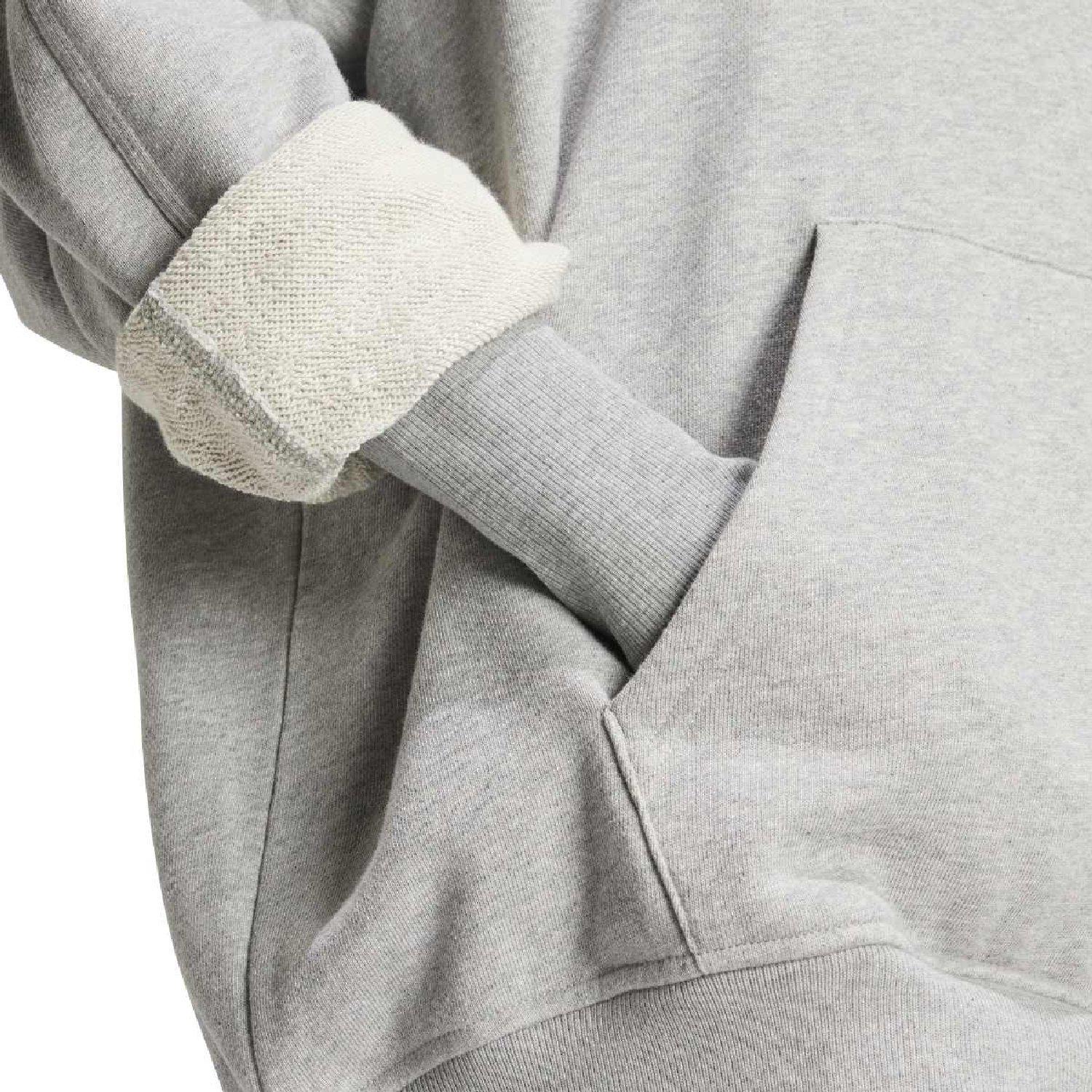 Grey - adidas Originals - adidas Originals Essentials Oversized Fleece Hoodie - 6