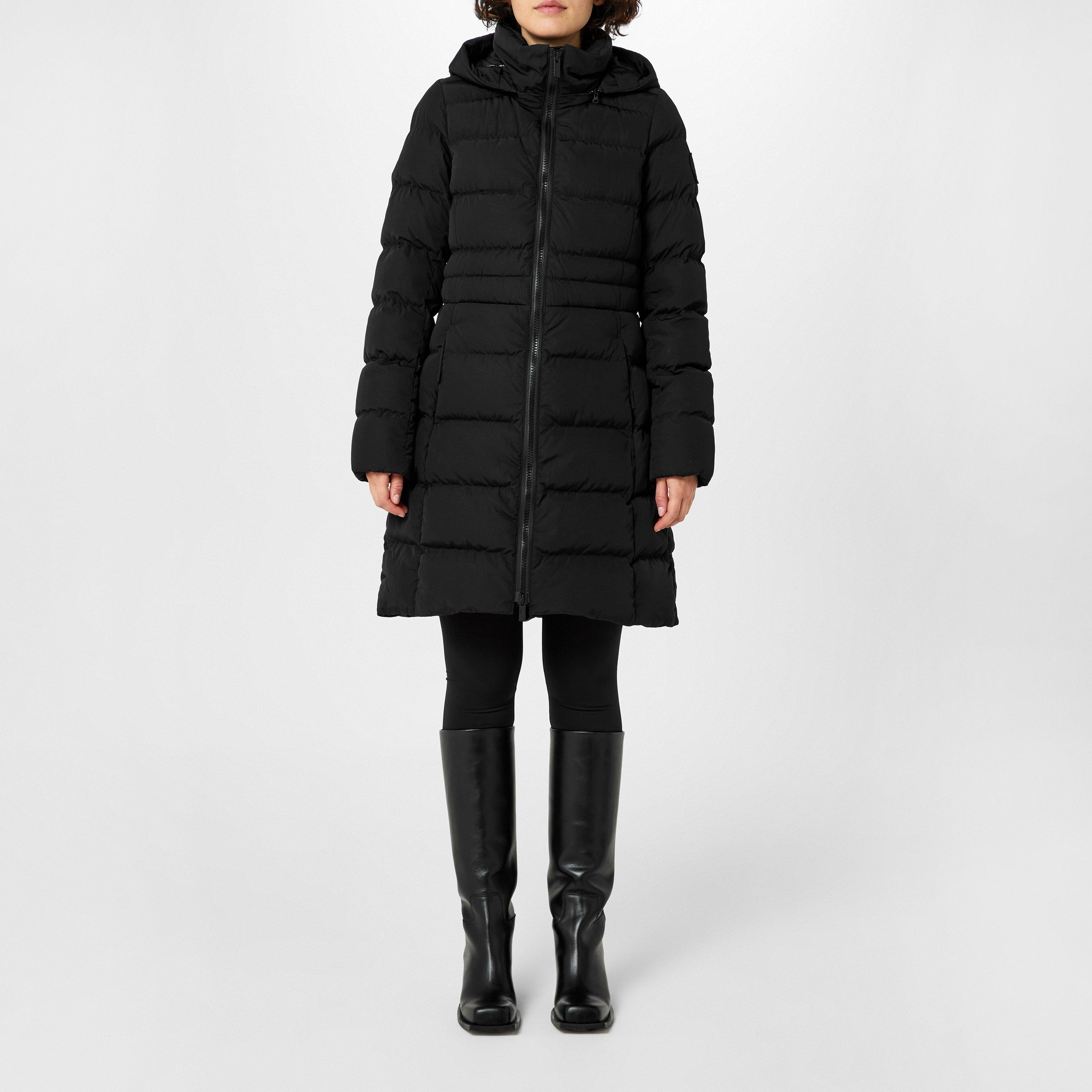 Black 61 - Canada Goose - Women's Aurora Parka Water Resistant Down Filled Detachable Hood Short Puffer Jacket - 4
