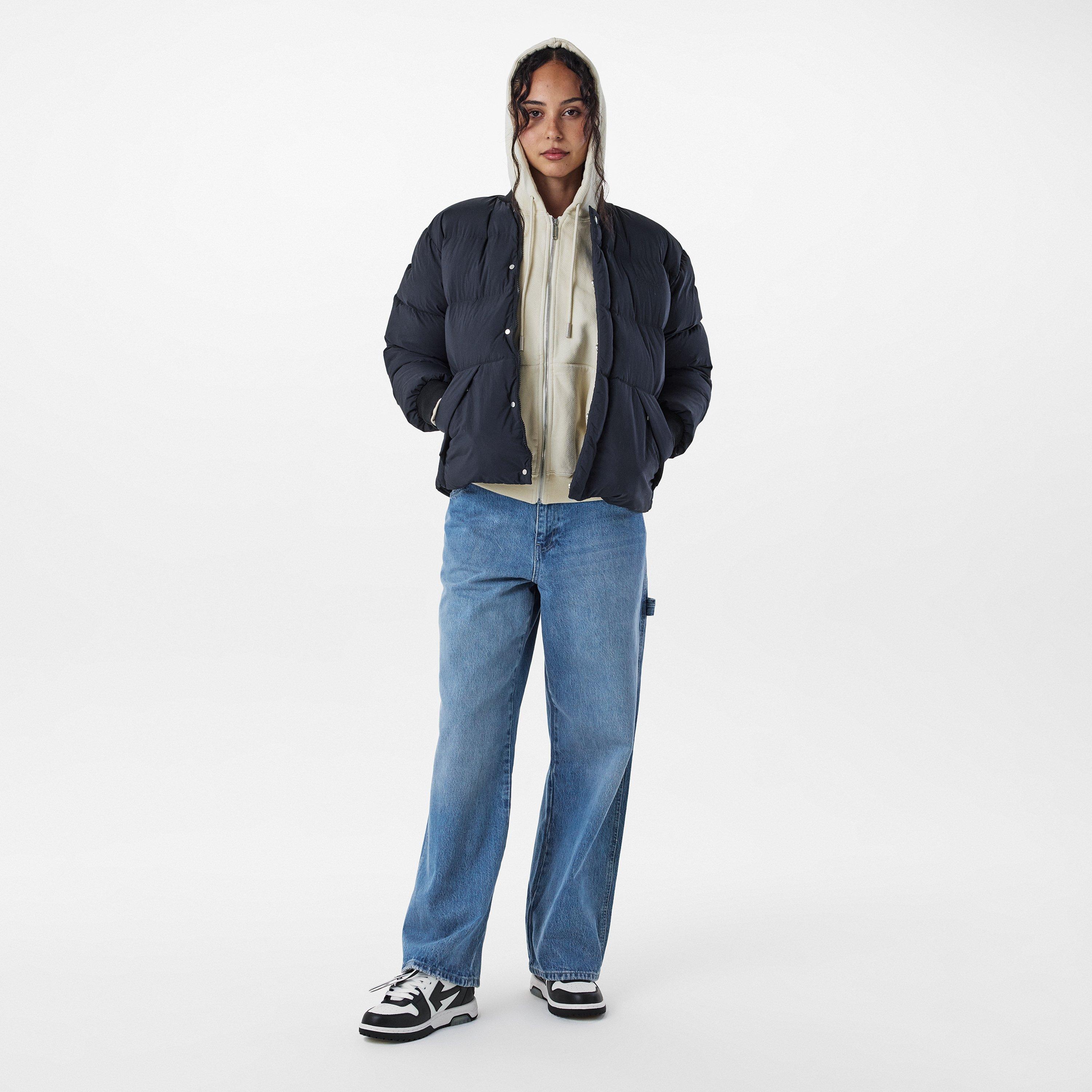 Negro - Off White - Women's Off-White Weather-Resistant Short Puffer Jacket - 6