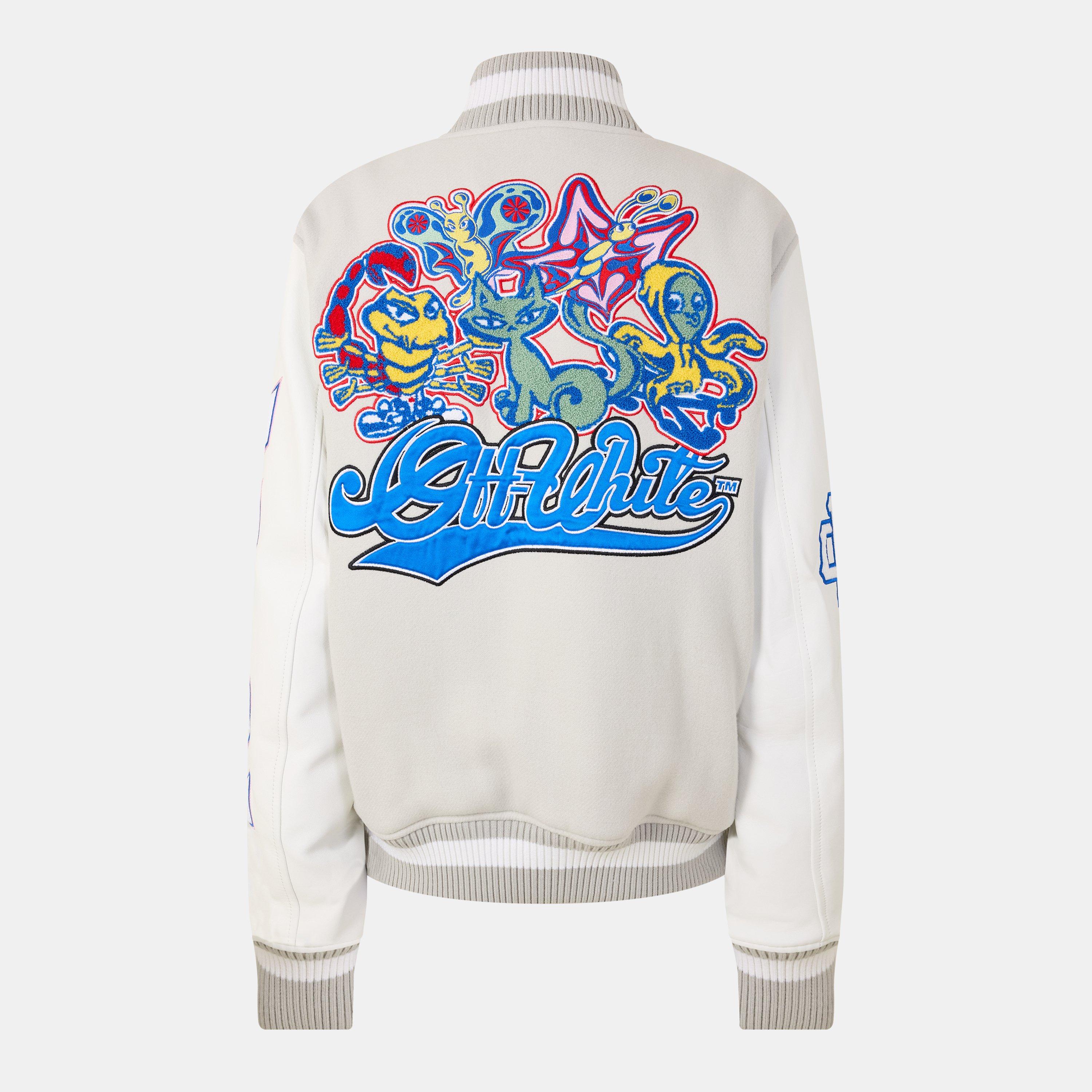 Verde/Multi - Off White - Women's Off-White Contemporary Varsity Jacket - 2