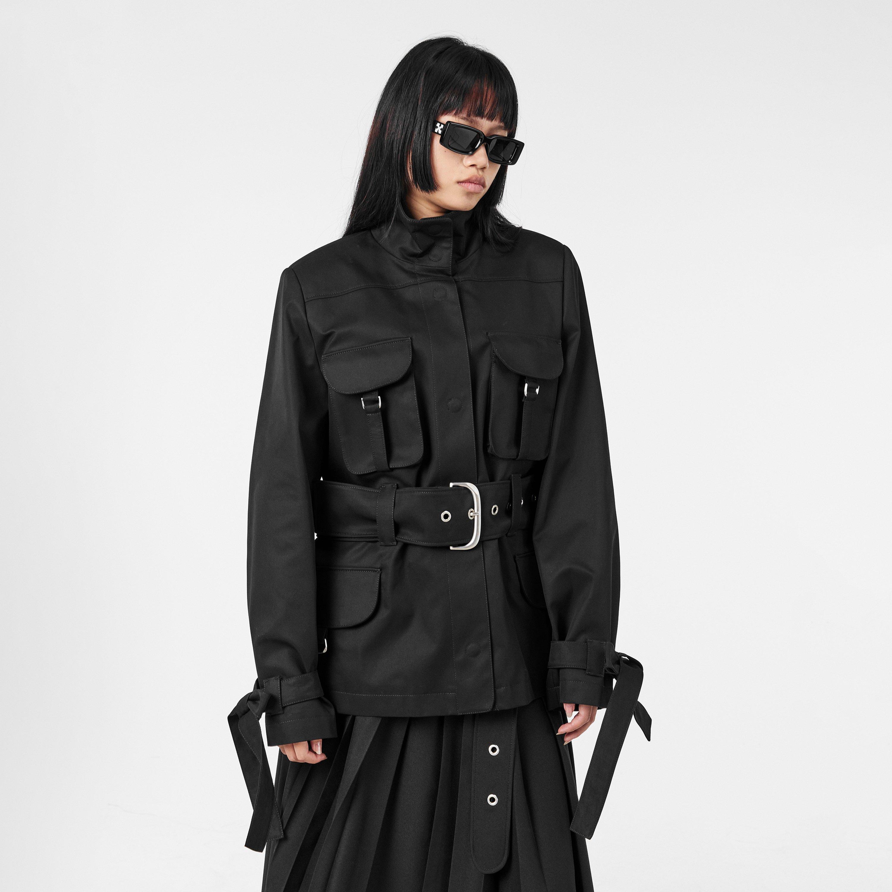 Sort - Off White - Women's Off-White Technical Structured Fit Field Jacket - 3