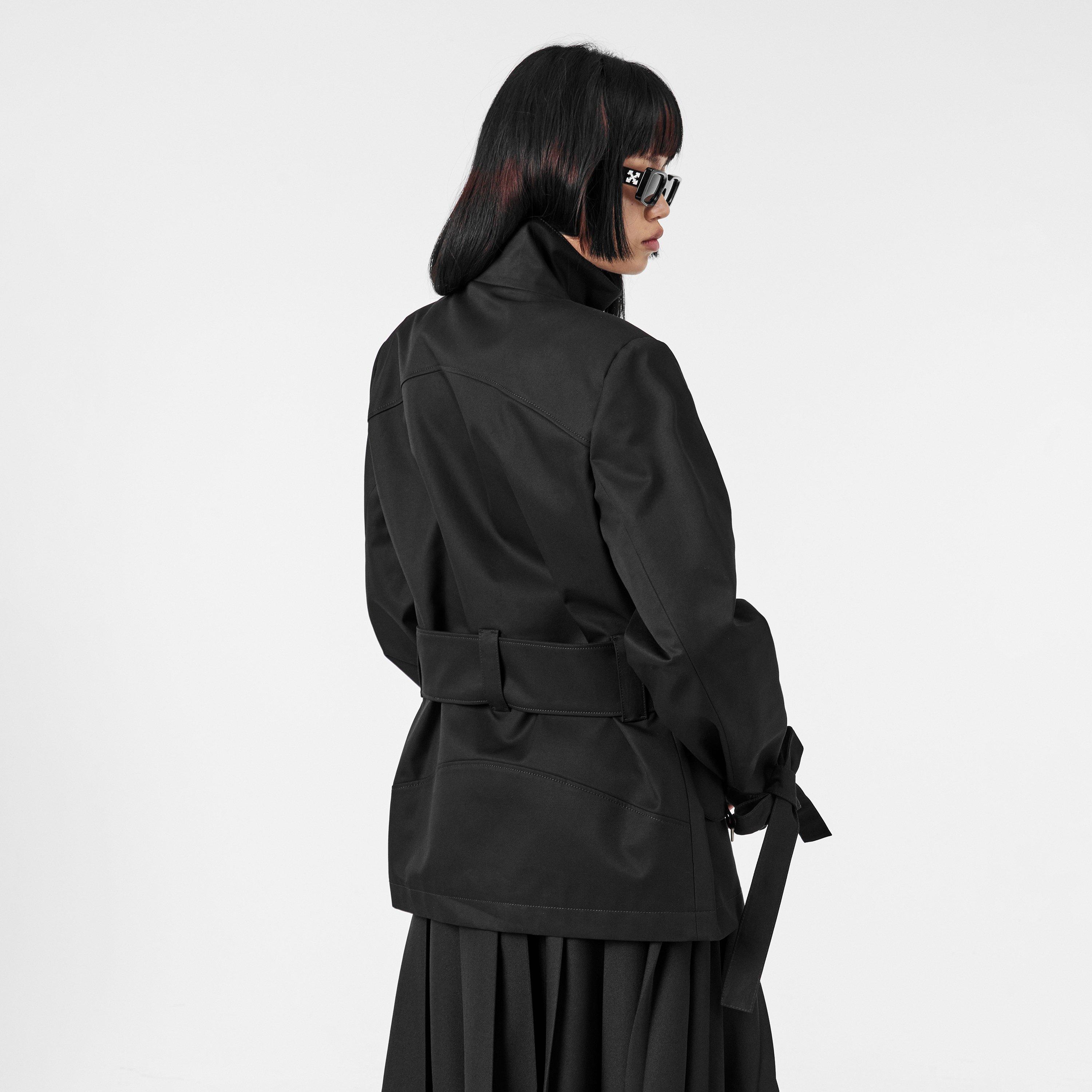 Sort - Off White - Women's Off-White Technical Structured Fit Field Jacket - 4