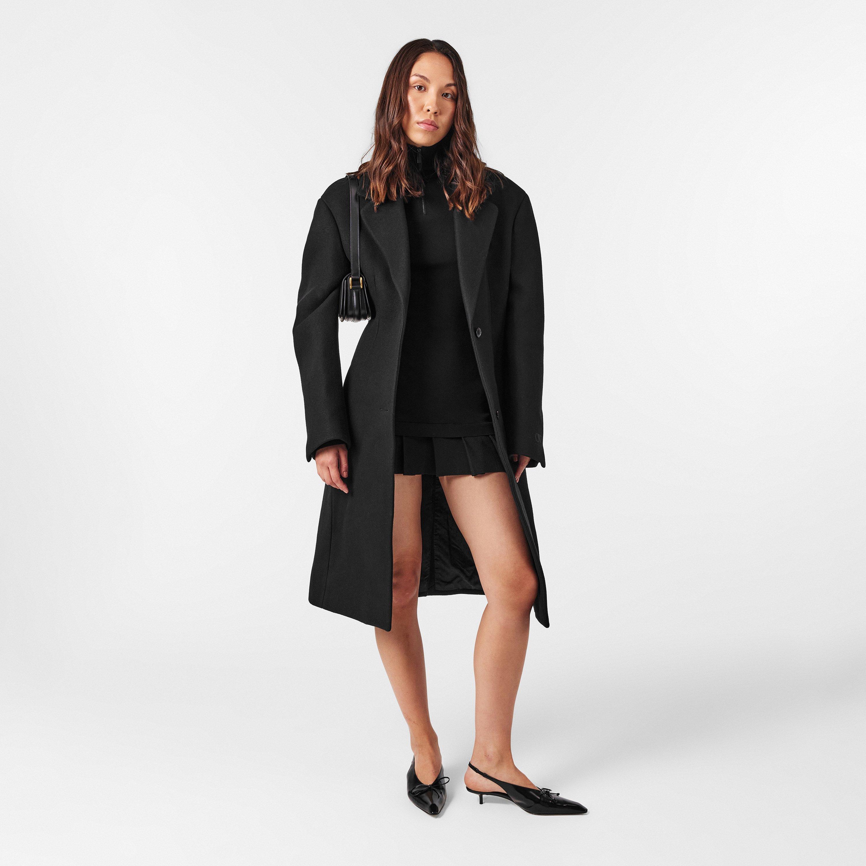 Negro - Off White - Women's Off-White Structured Overcoat - 6