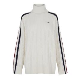 Tommy Hilfiger Curve Global Stripe Roll Neck sweat