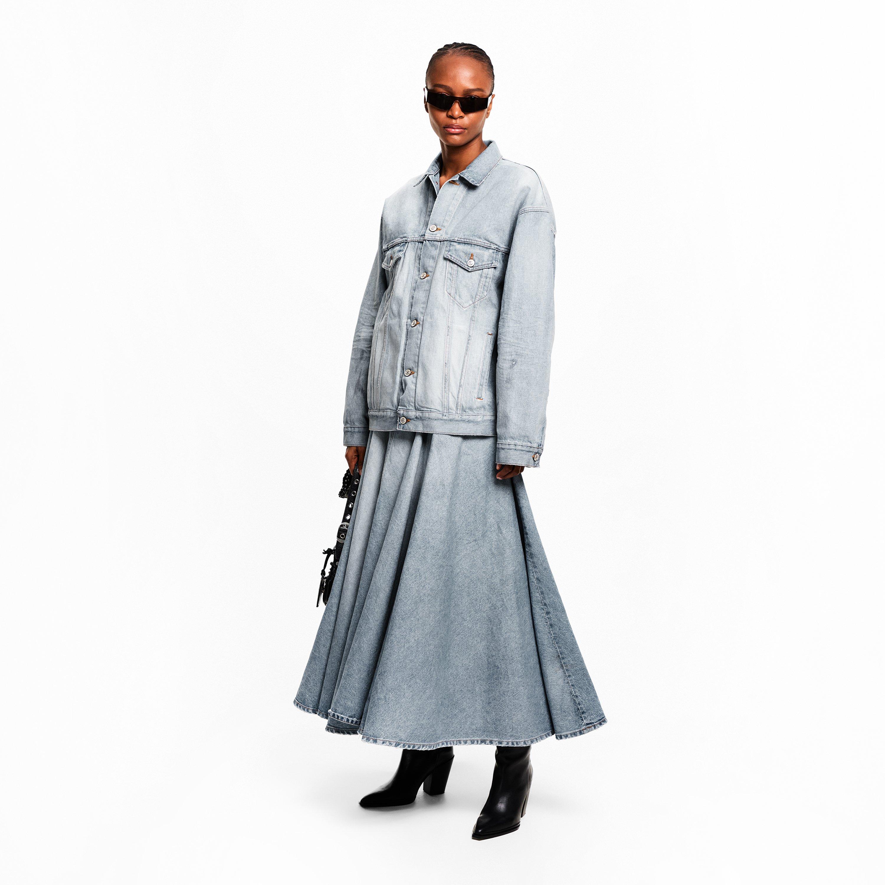 Dirty Blue - Balenciaga - Womens Denim Jacket - 5