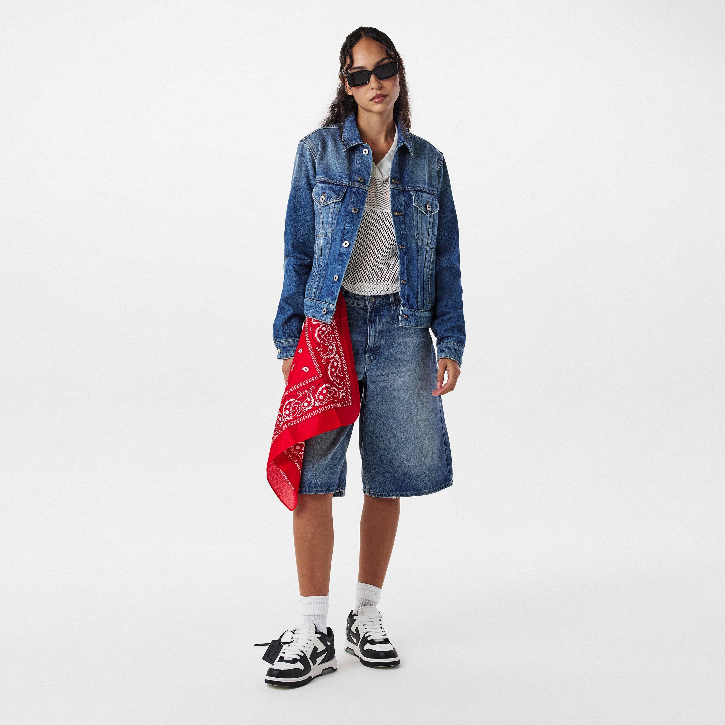 Vintage Blue - Off White - Women's Off-White Denim Jacket - 6