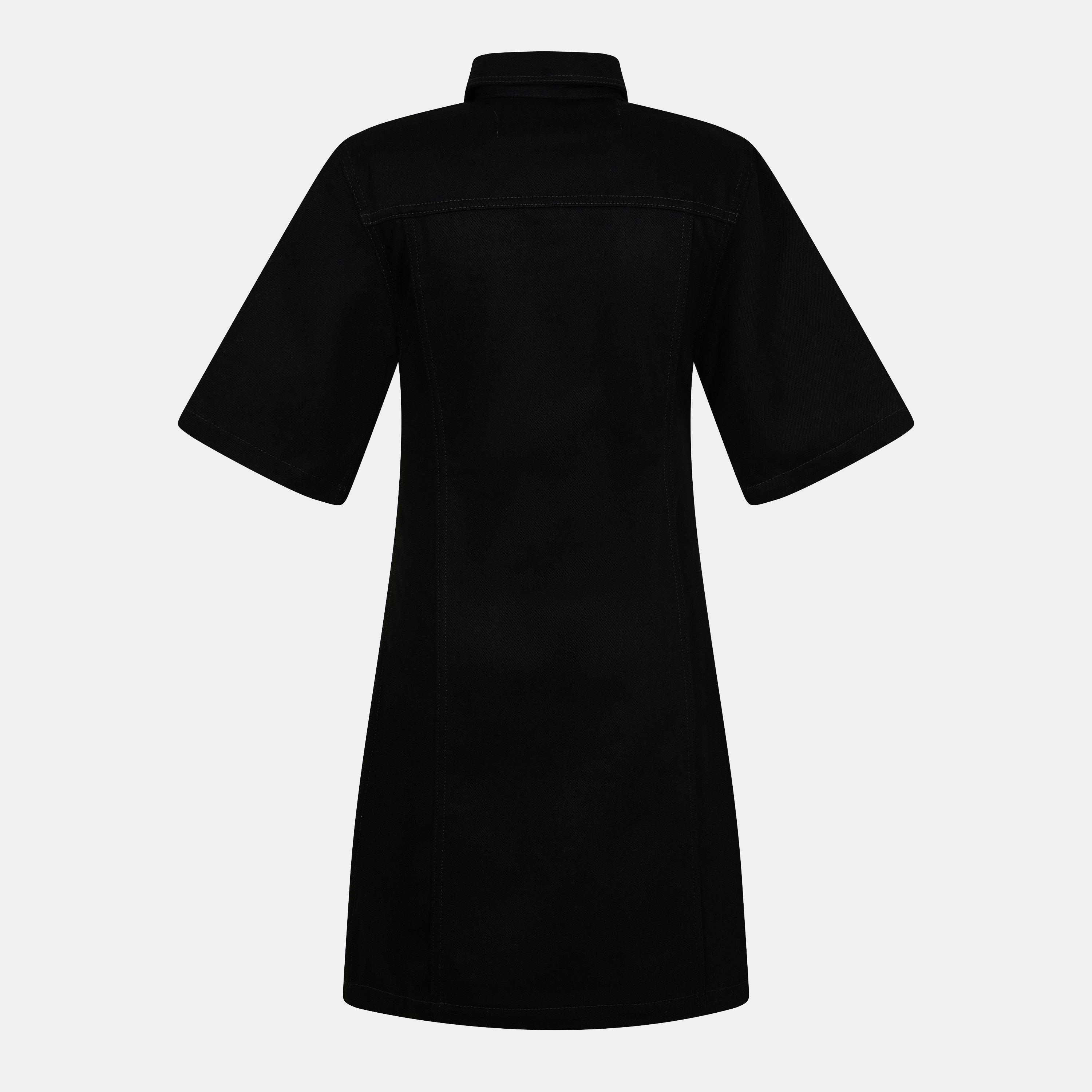 Black/White - Off White - Women's Knitted Dress - 2