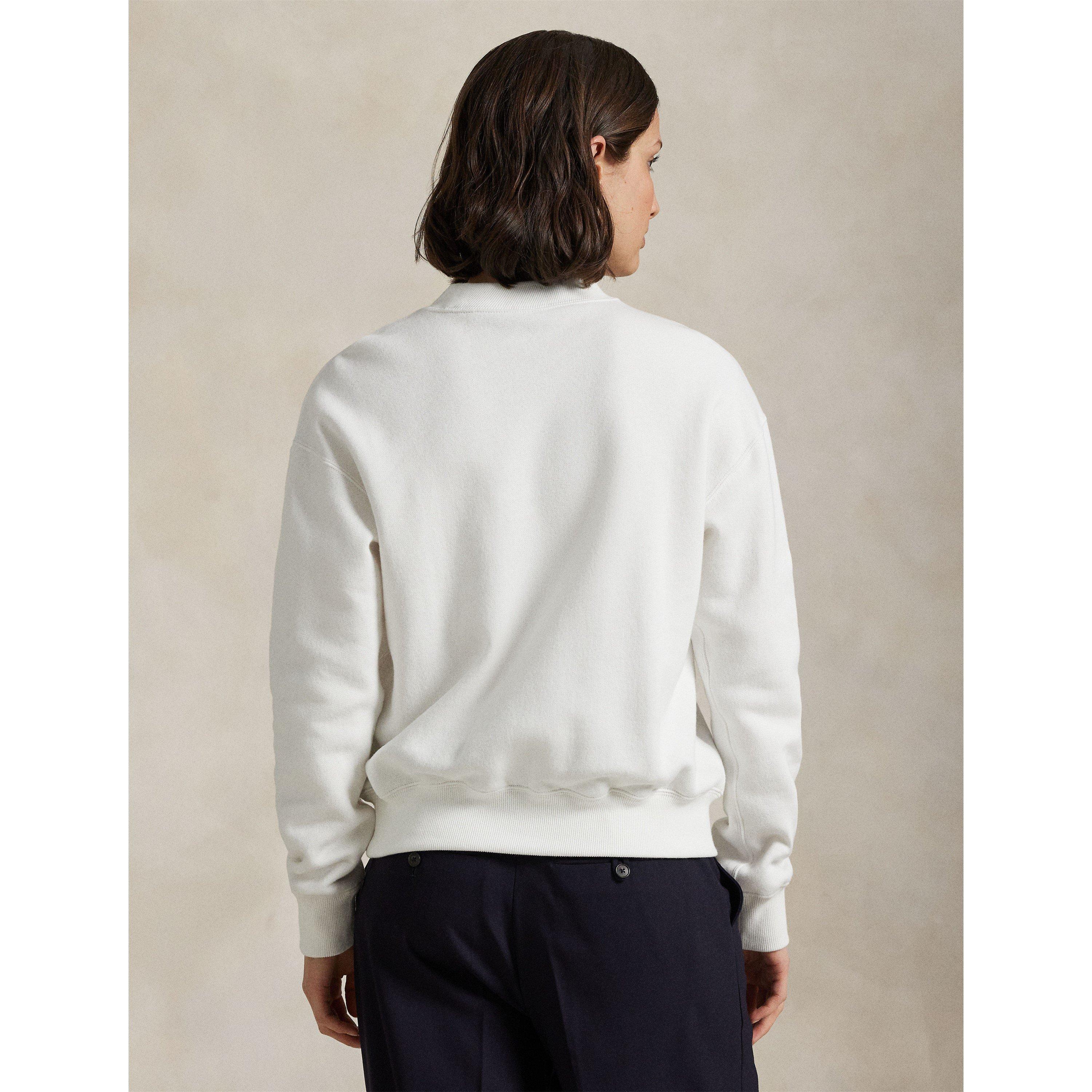 WHITE - Polo Ralph Lauren - Fleece Crew Sweater - 4