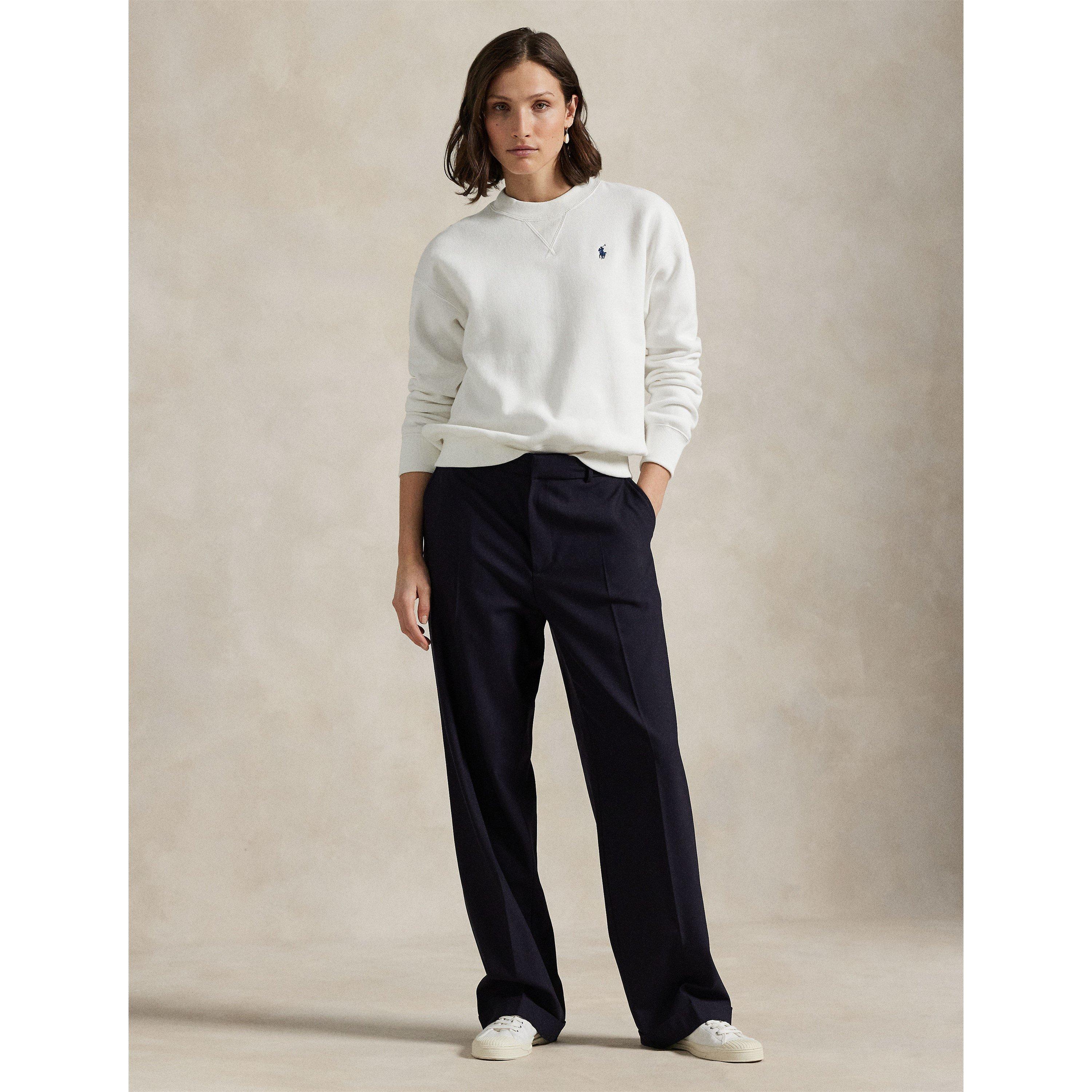 WHITE - Polo Ralph Lauren - Fleece Crew Sweater - 6
