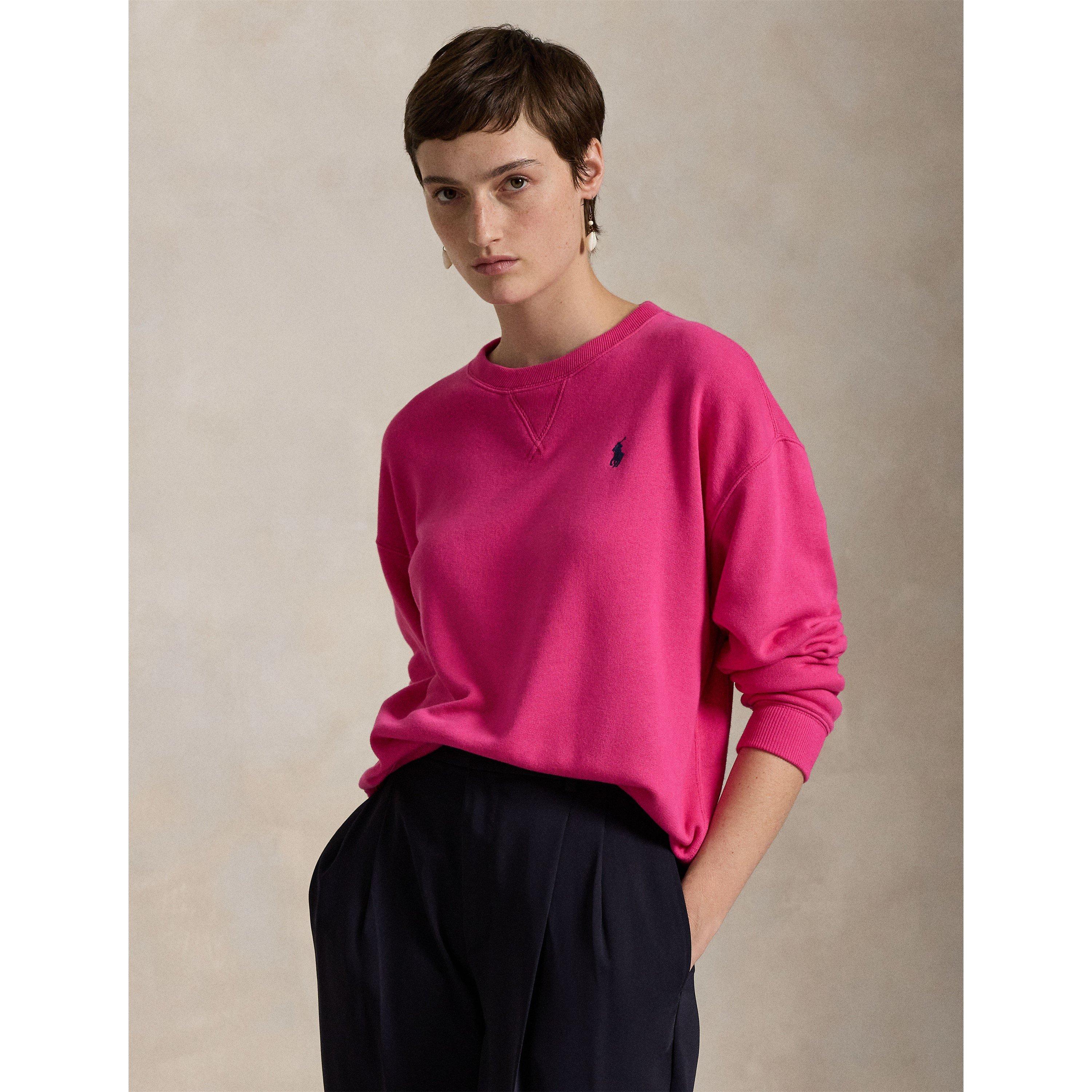BRIGHT PINK - Polo Ralph Lauren - Fleece Crew Sweater - 2