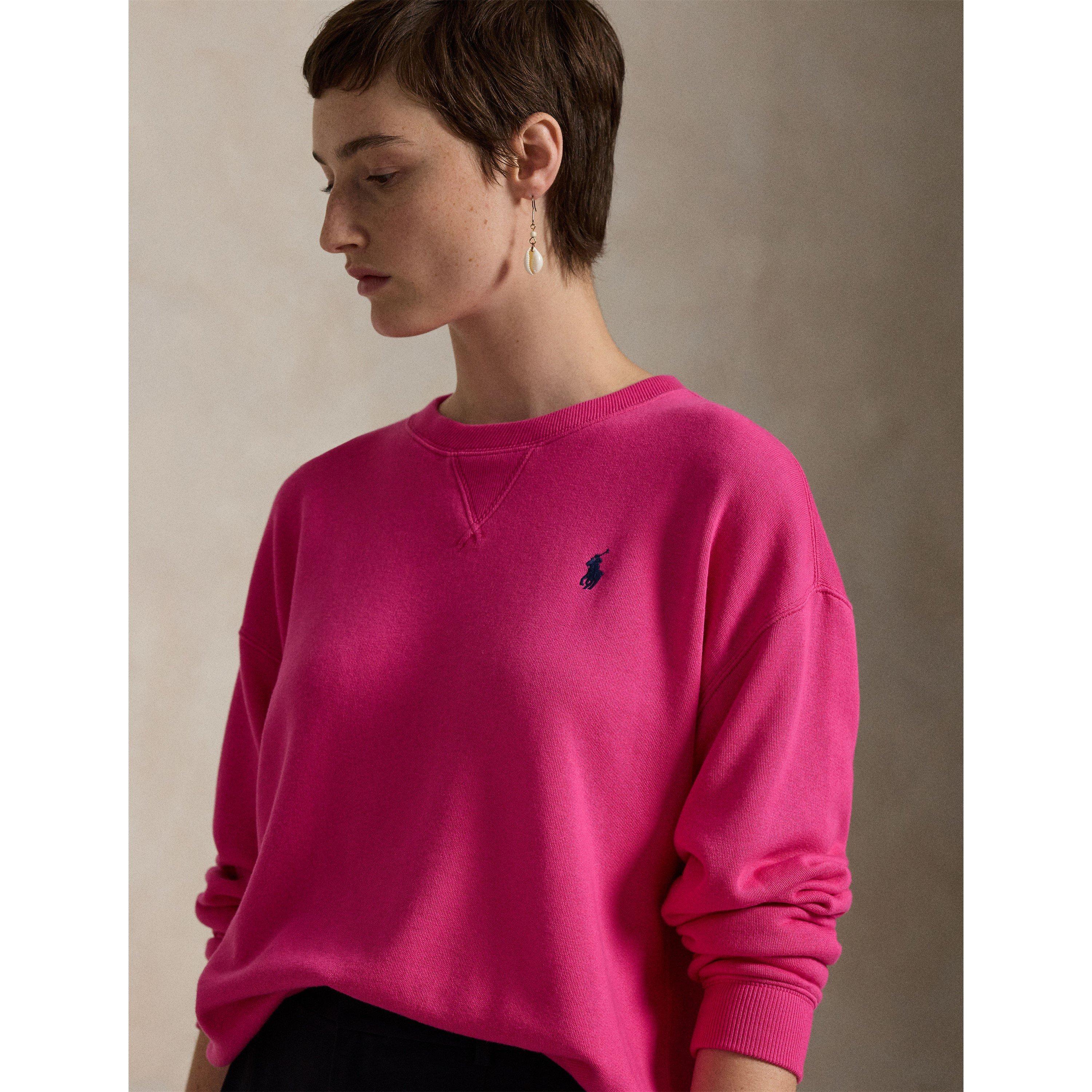 BRIGHT PINK - Polo Ralph Lauren - Fleece Crew Sweater - 4