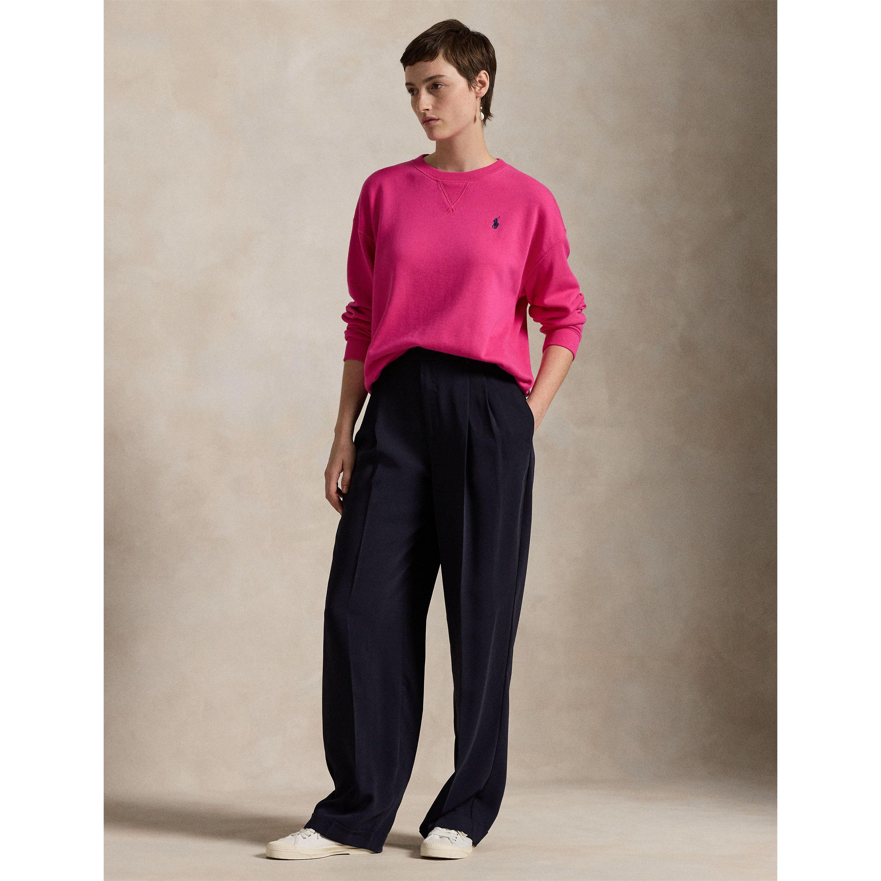 BRIGHT PINK - Polo Ralph Lauren - Fleece Crew Sweater - 5