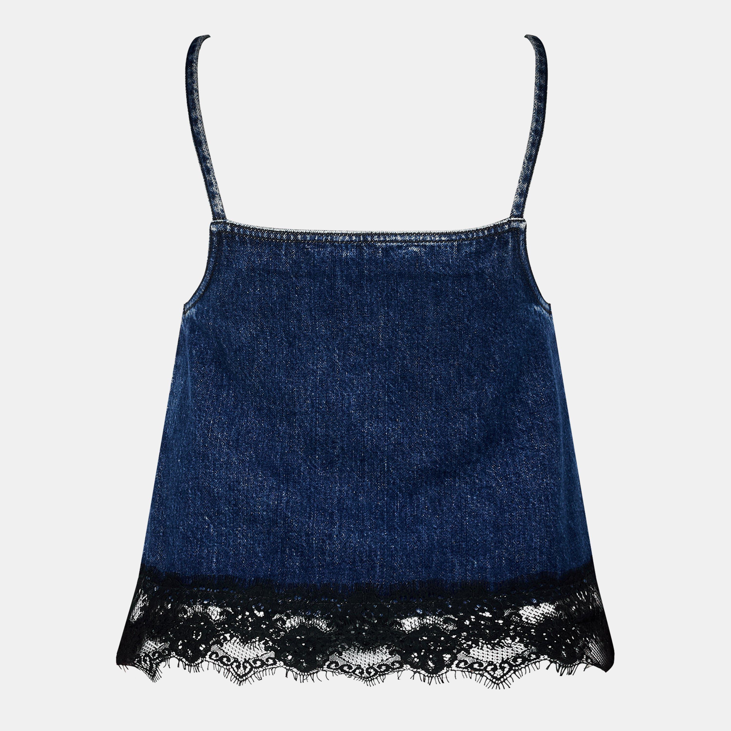 Blue/Black - Off White - Women's Knitted Tops - 2