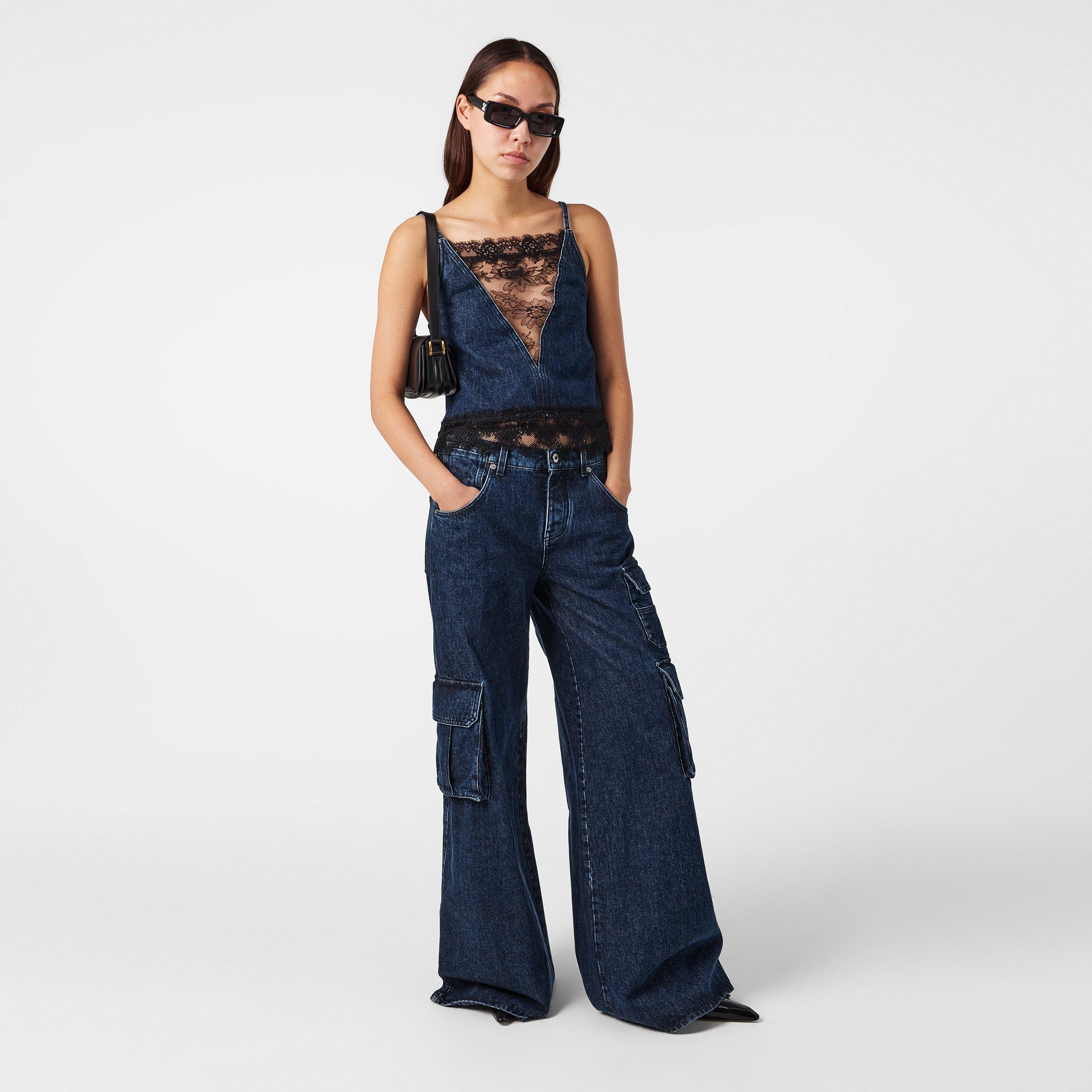 Blue/Black - Off White - Women's Knitted Tops - 6