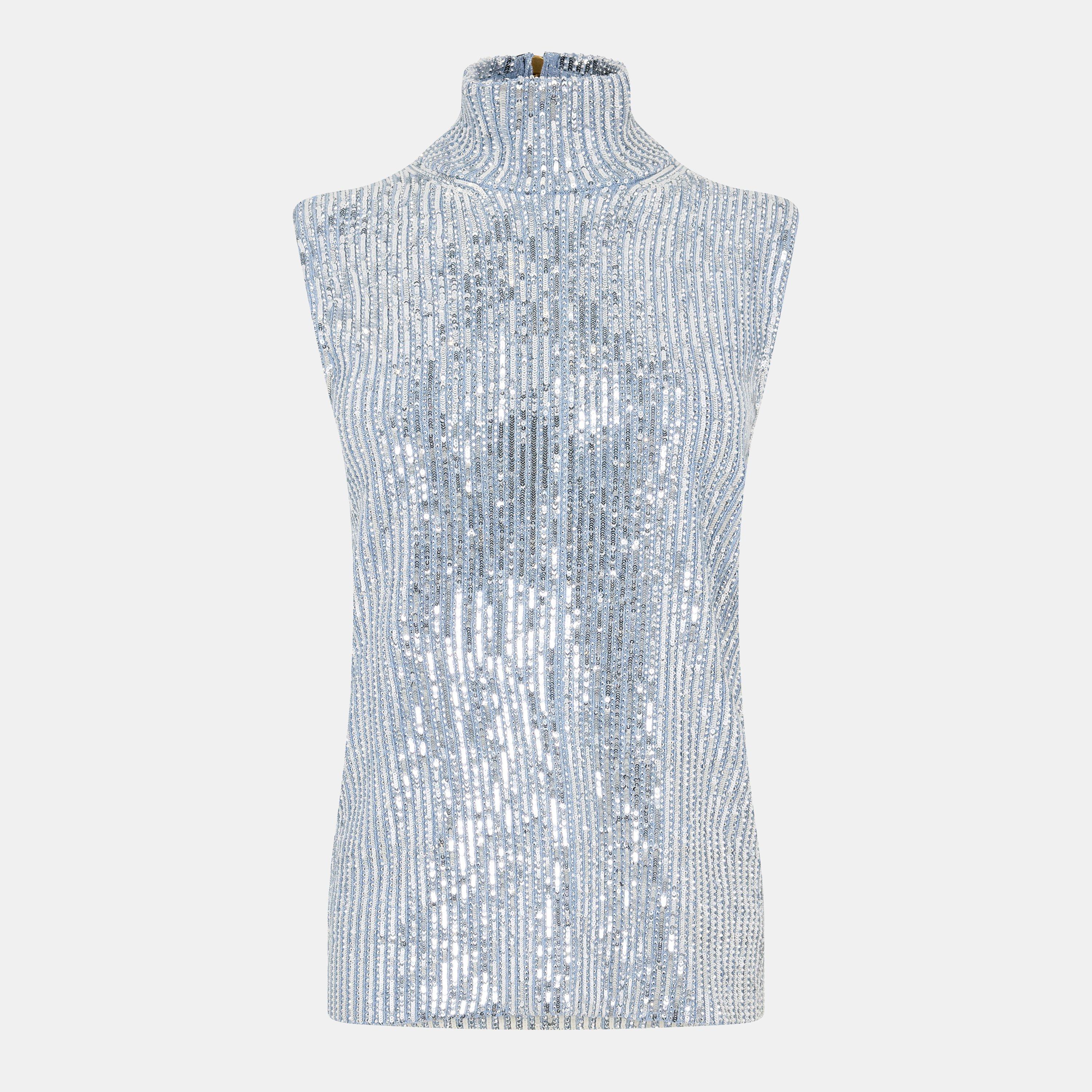 Gucci Women's Turtleneck Fitted Knitted Top