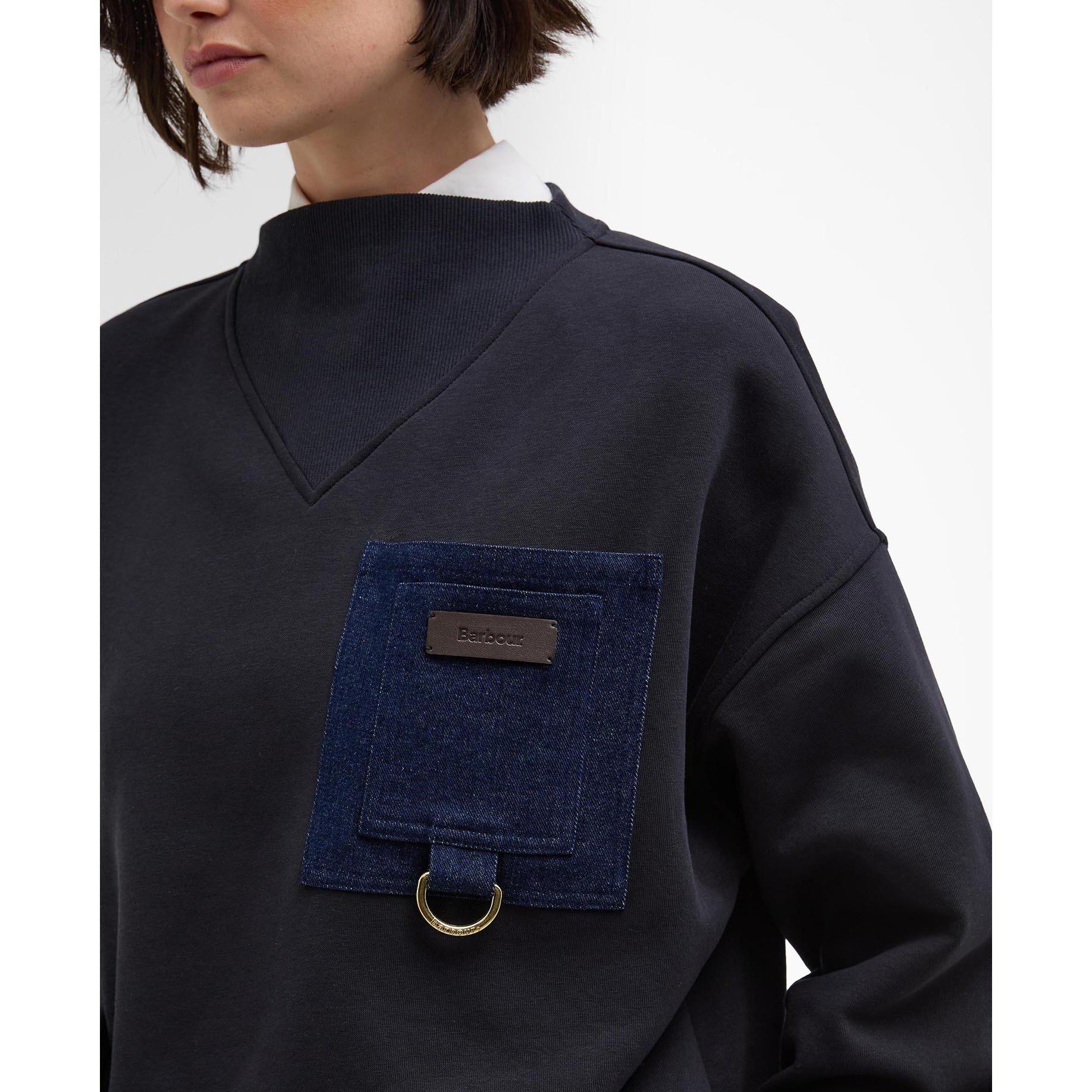 Dark Navy - Barbour - Women's B.Li Saima Crew Sweatshirt - 4