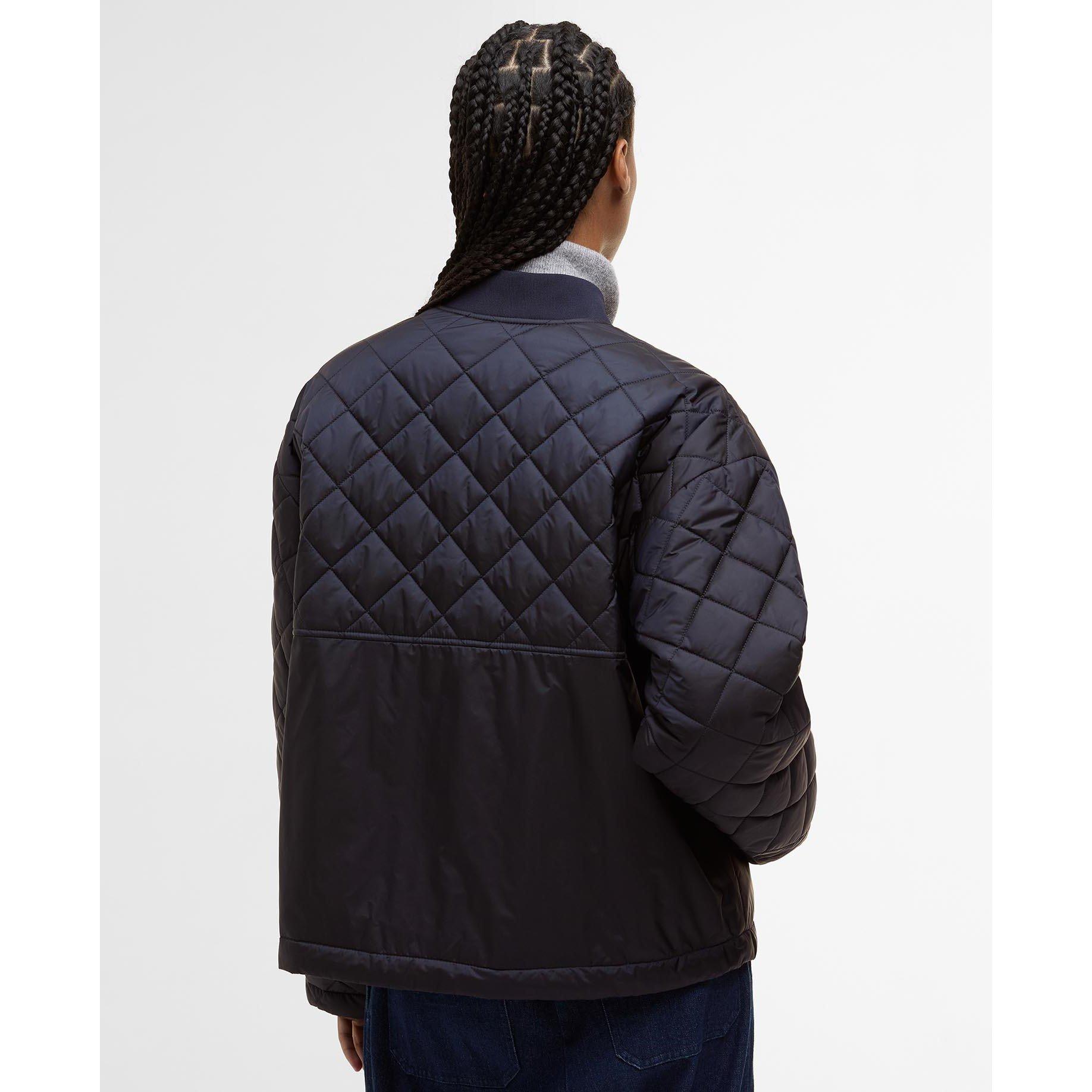 Navy/Tartan - Barbour - Women's B.Li Wetherby Qt Quilted Jacket - 3