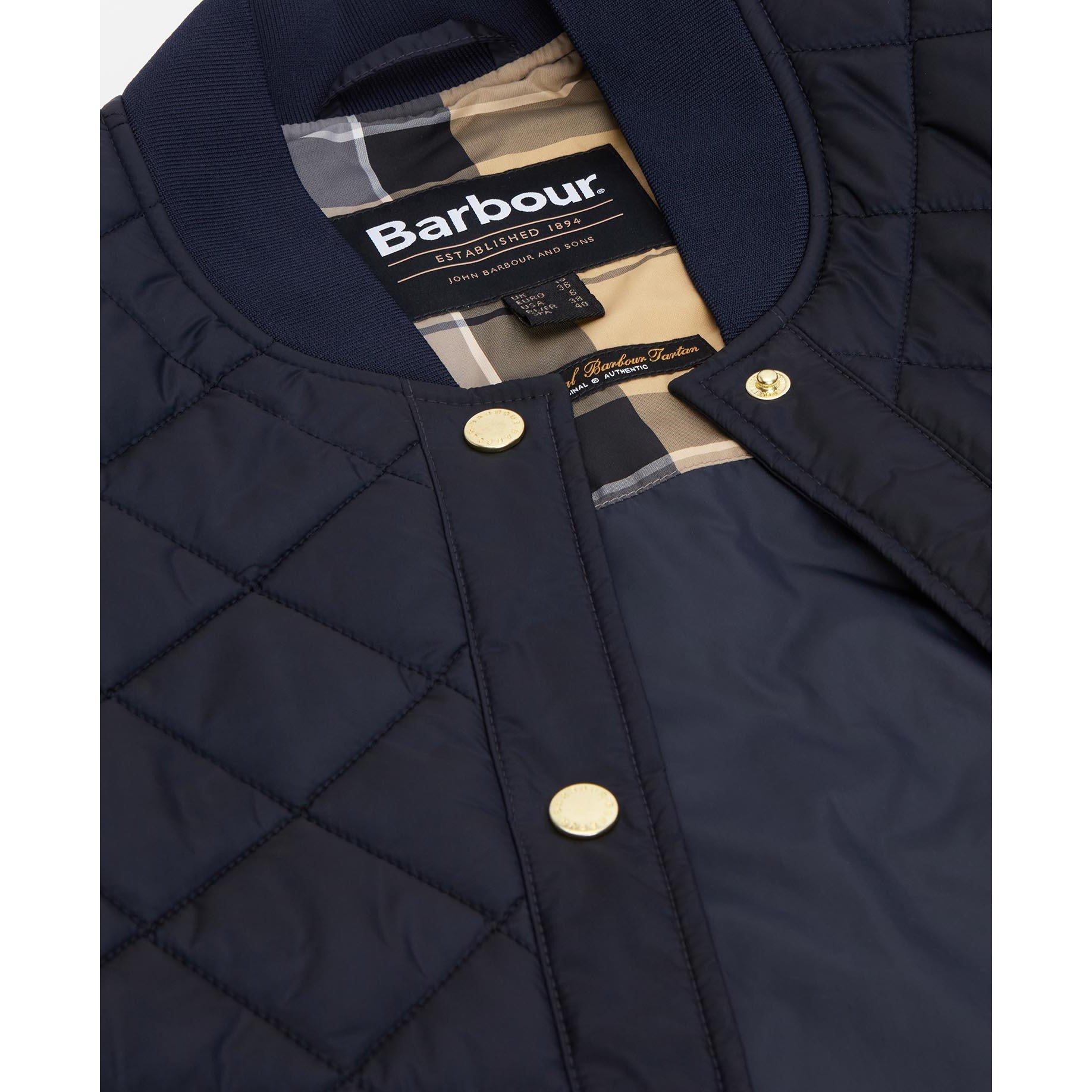 Navy/Tartan - Barbour - Women's B.Li Wetherby Qt Quilted Jacket - 5