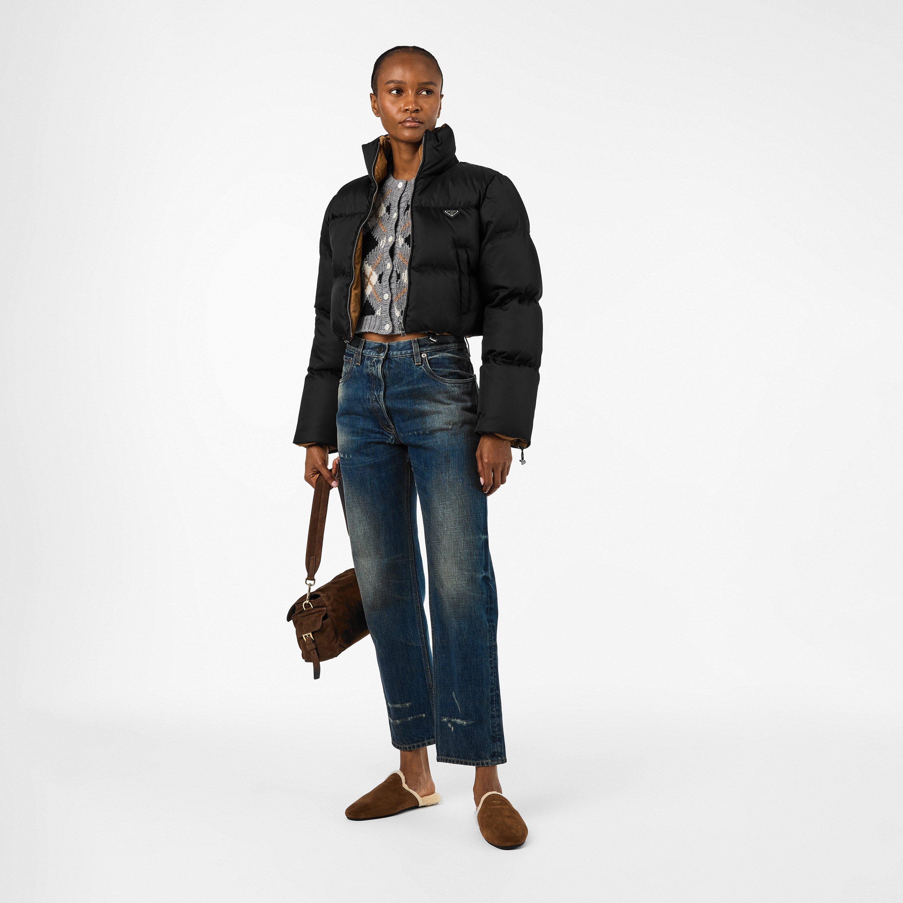 Nero - Prada - Women's  Quilted Cropped Short Puffer Jacket - 6