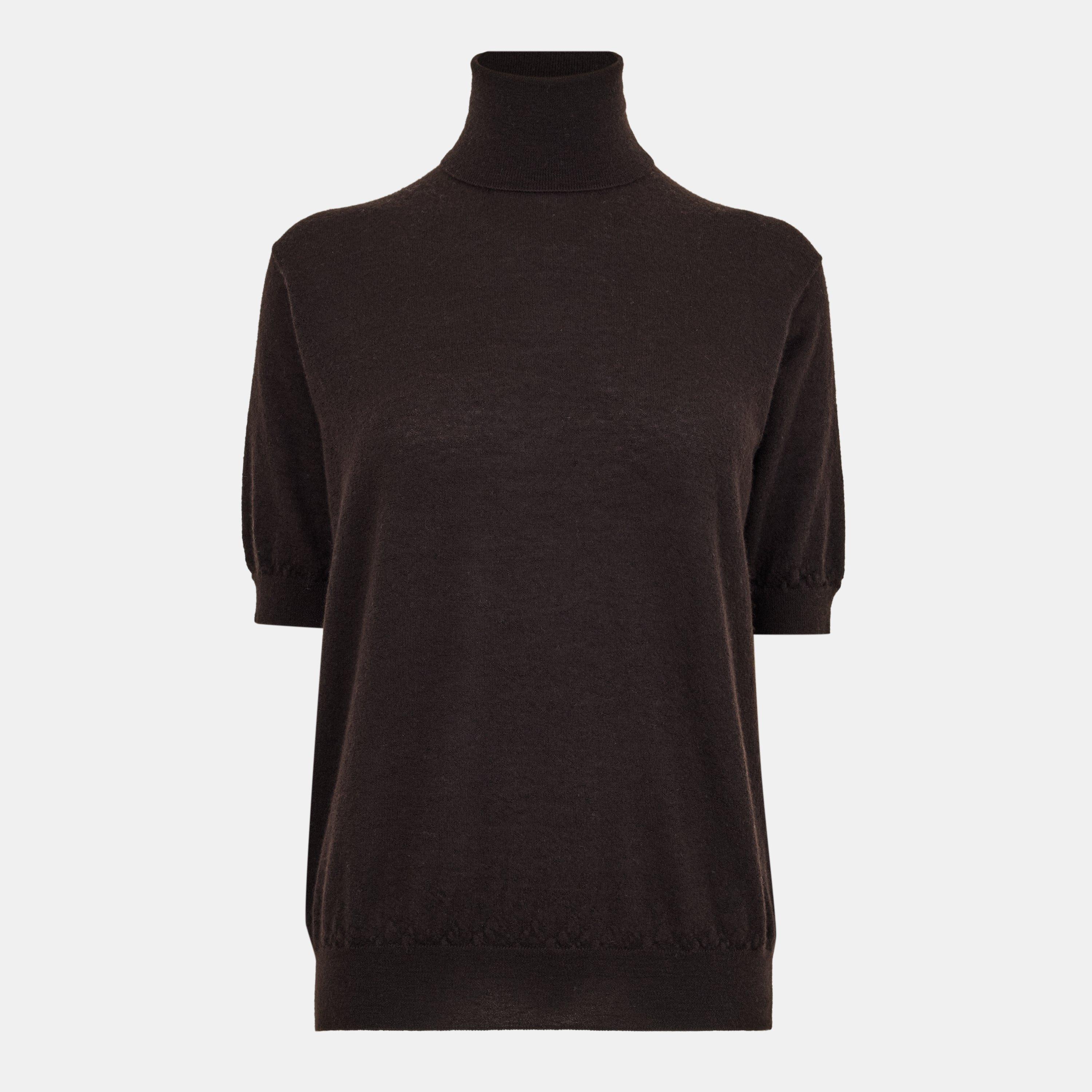 Prada Women's Textural Pattern Knitted Top - Moro - Size 42 (UK 10)