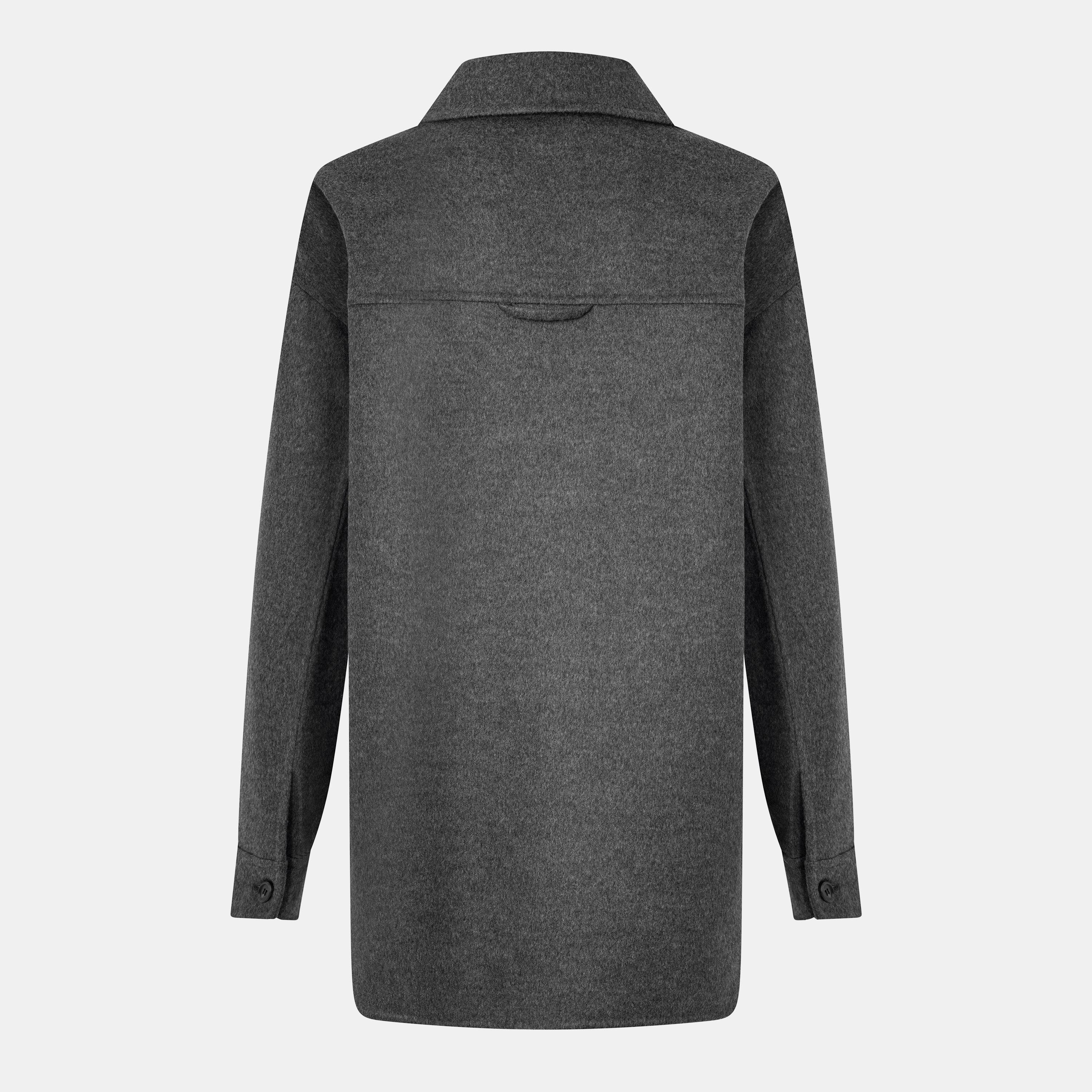 Ardesia - Prada - Women's Double Cashwool Wool Cashmere Long Sleeve Overshirt - 2