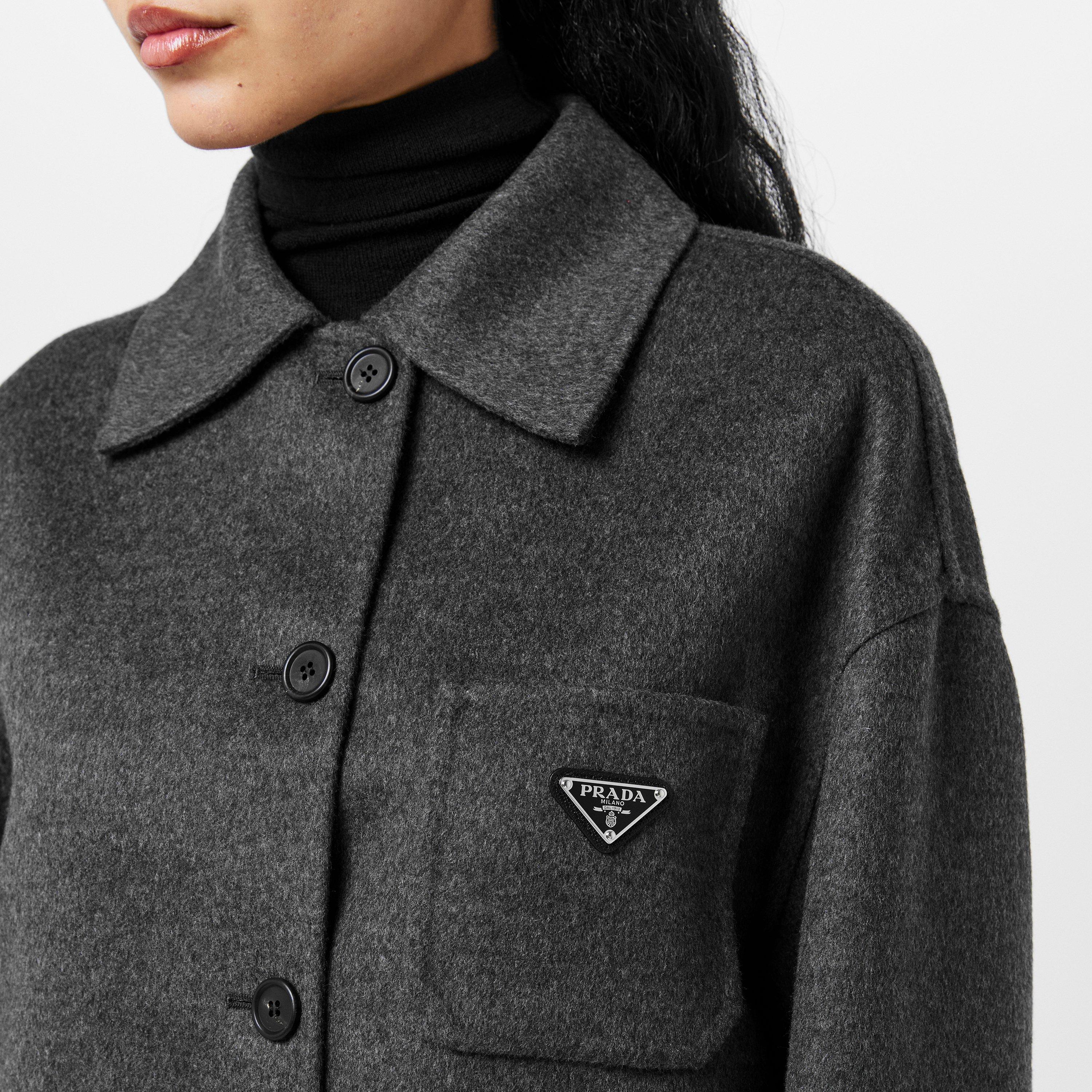 Ardesia - Prada - Women's Double Cashwool Wool Cashmere Long Sleeve Overshirt - 5