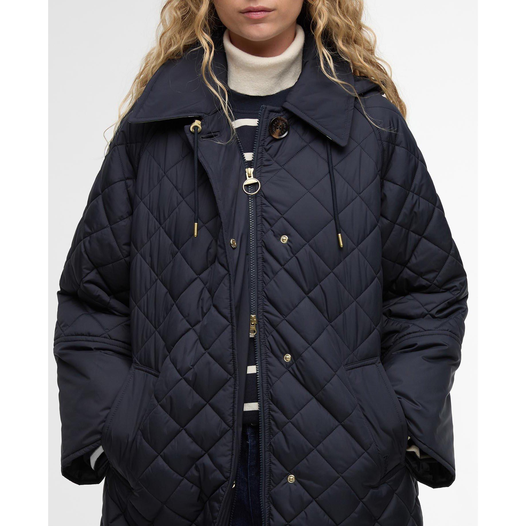 Navy/Ancient - Barbour - Women's B.Li Cara Quilted Jacket - 5
