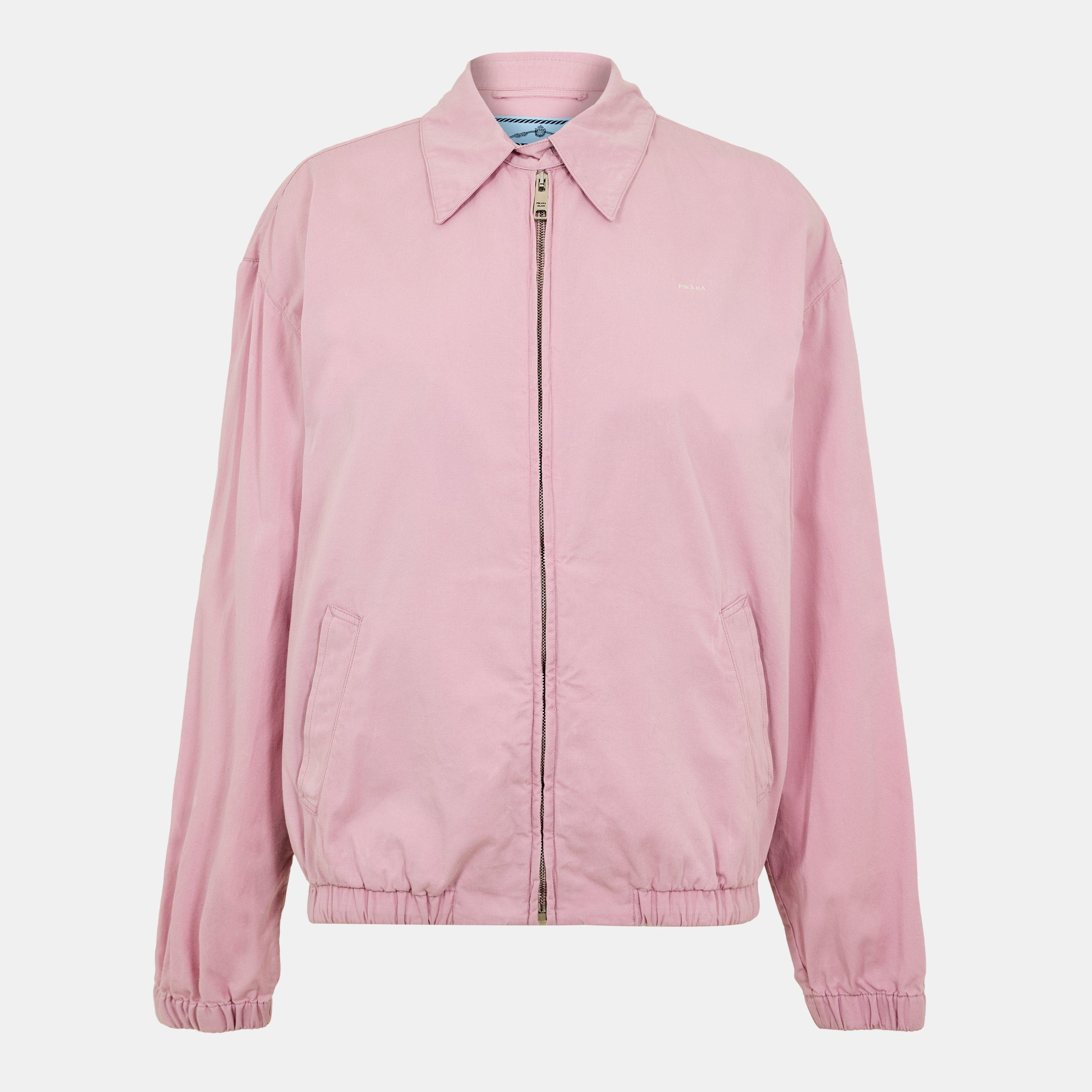 ジャケット・アウター PRADA archive short blouson Prada Womens Gabardine Blouson Jacket | Flannels