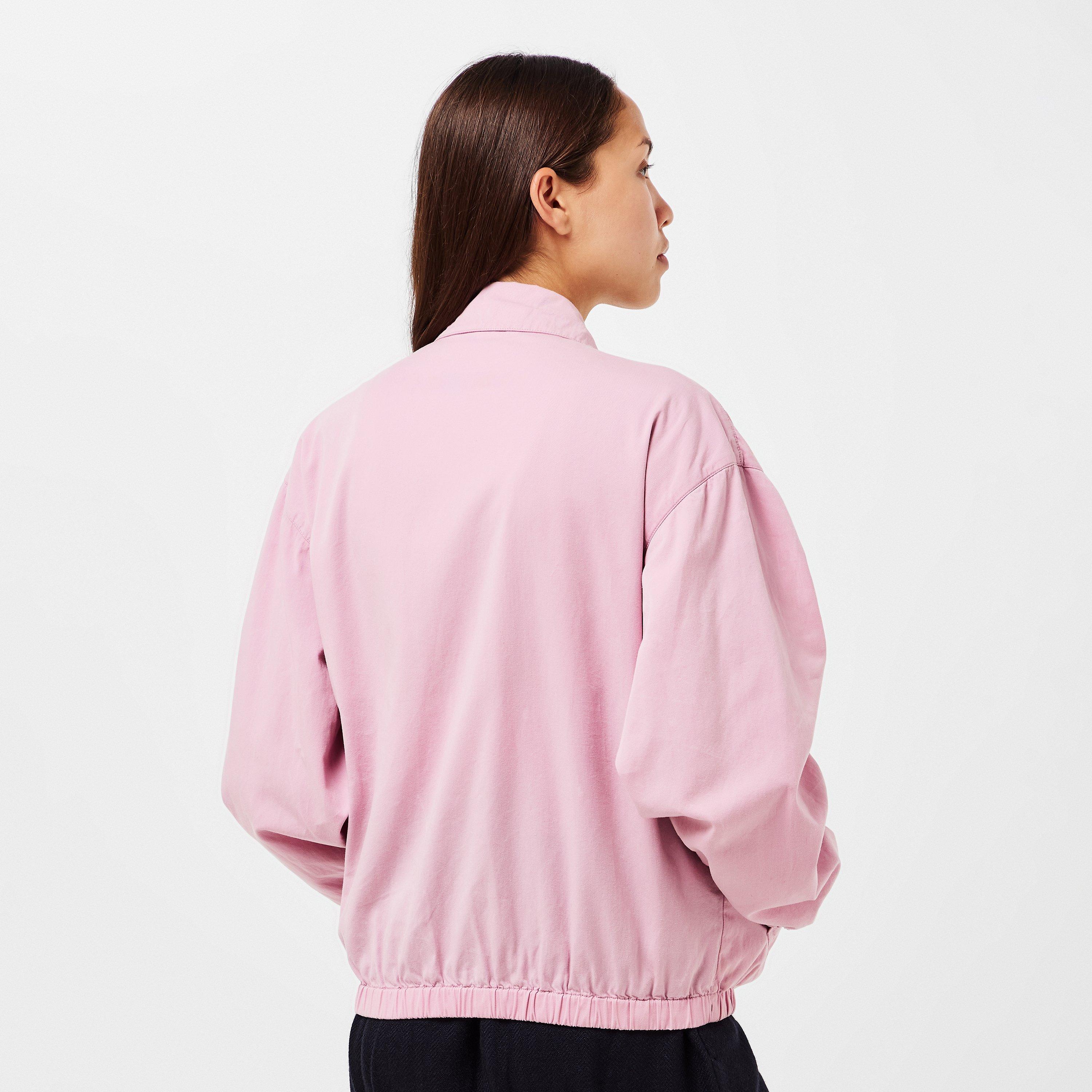 PRADA♡リネン ショートジャケット ピンク M ブルガリア製 Pink Canvas blouson jacket | PRADA - United States