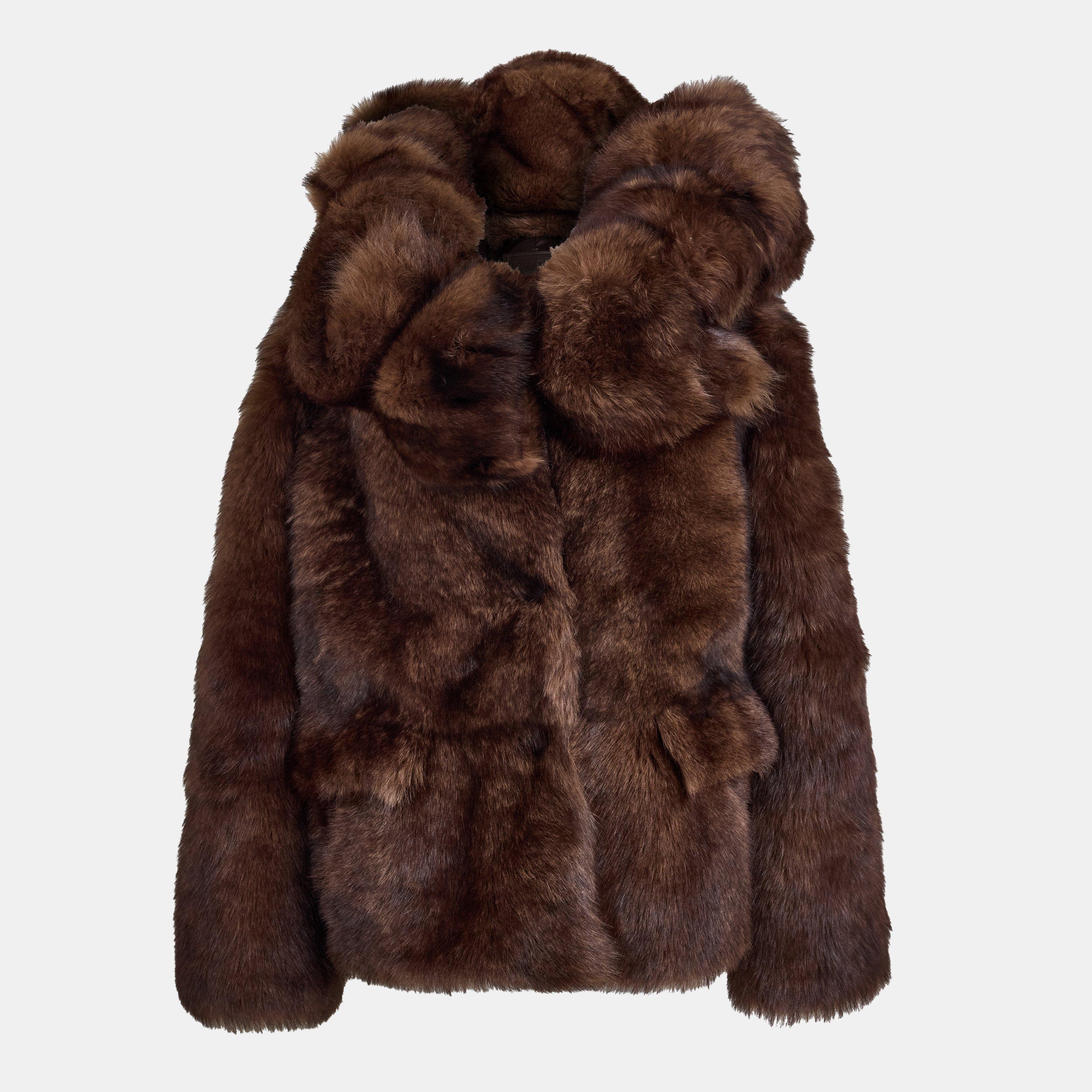 Prada Women's Classic Metal Hardware Shearling Jacket | Flannels