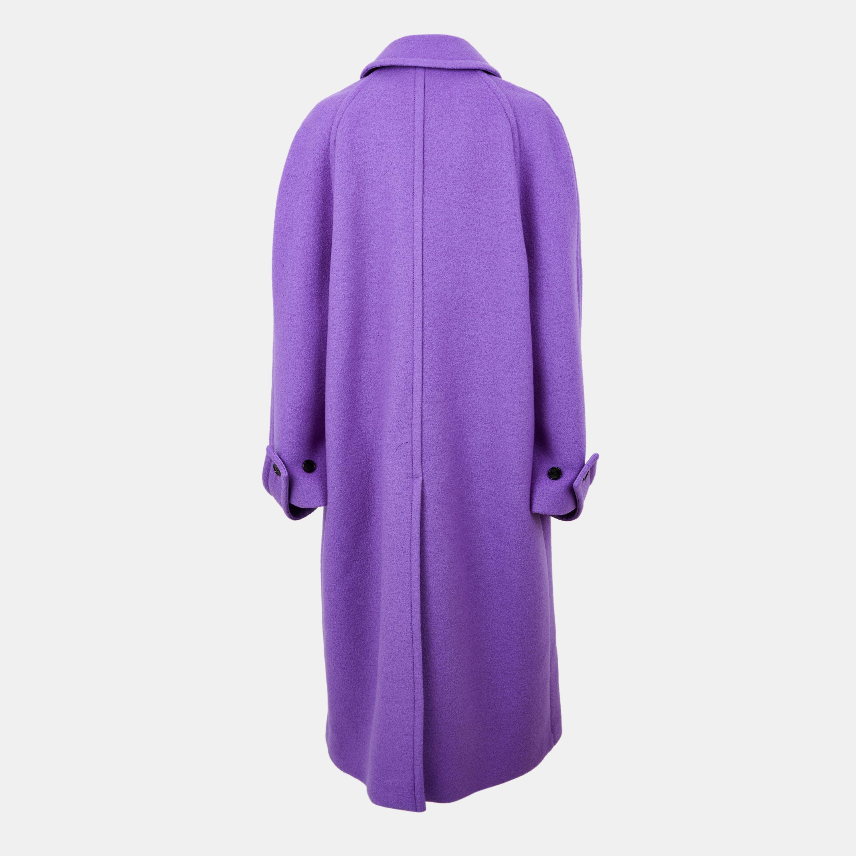 専用商品 GUCCI グッチ ウールダブルロングコート M(46) パープル GUCCI グッチ ウールダブルロングコート M(46) パープル イタリア製