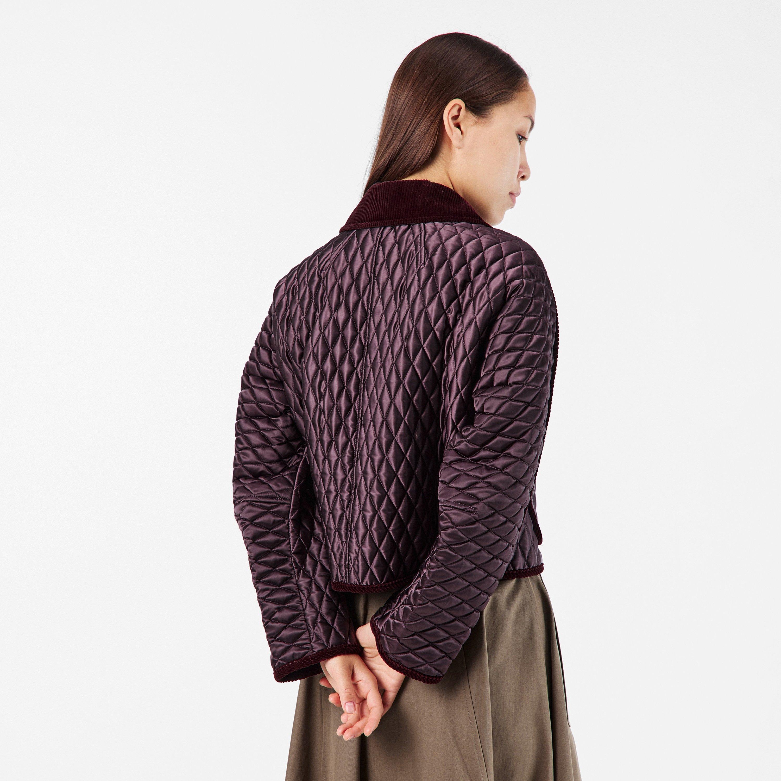 MAHOGANY - Burberry - Women's Floriston Diamond-Quilted Structured Quilted Jacket - 4