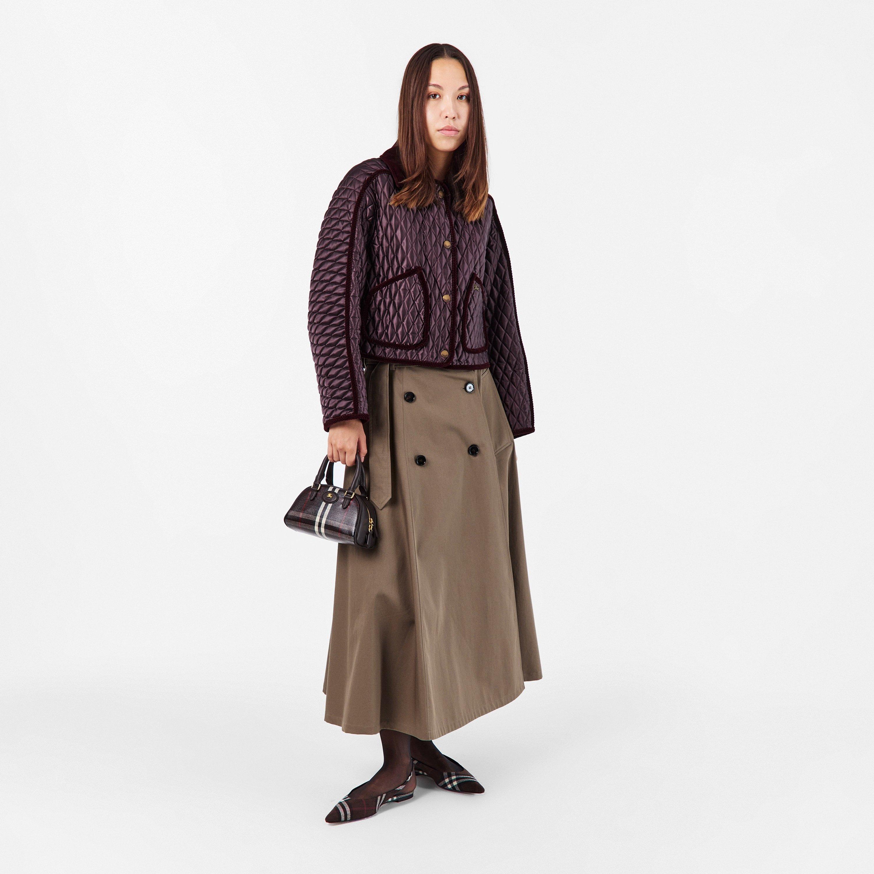 MAHOGANY - Burberry - Women's Floriston Diamond-Quilted Structured Quilted Jacket - 6