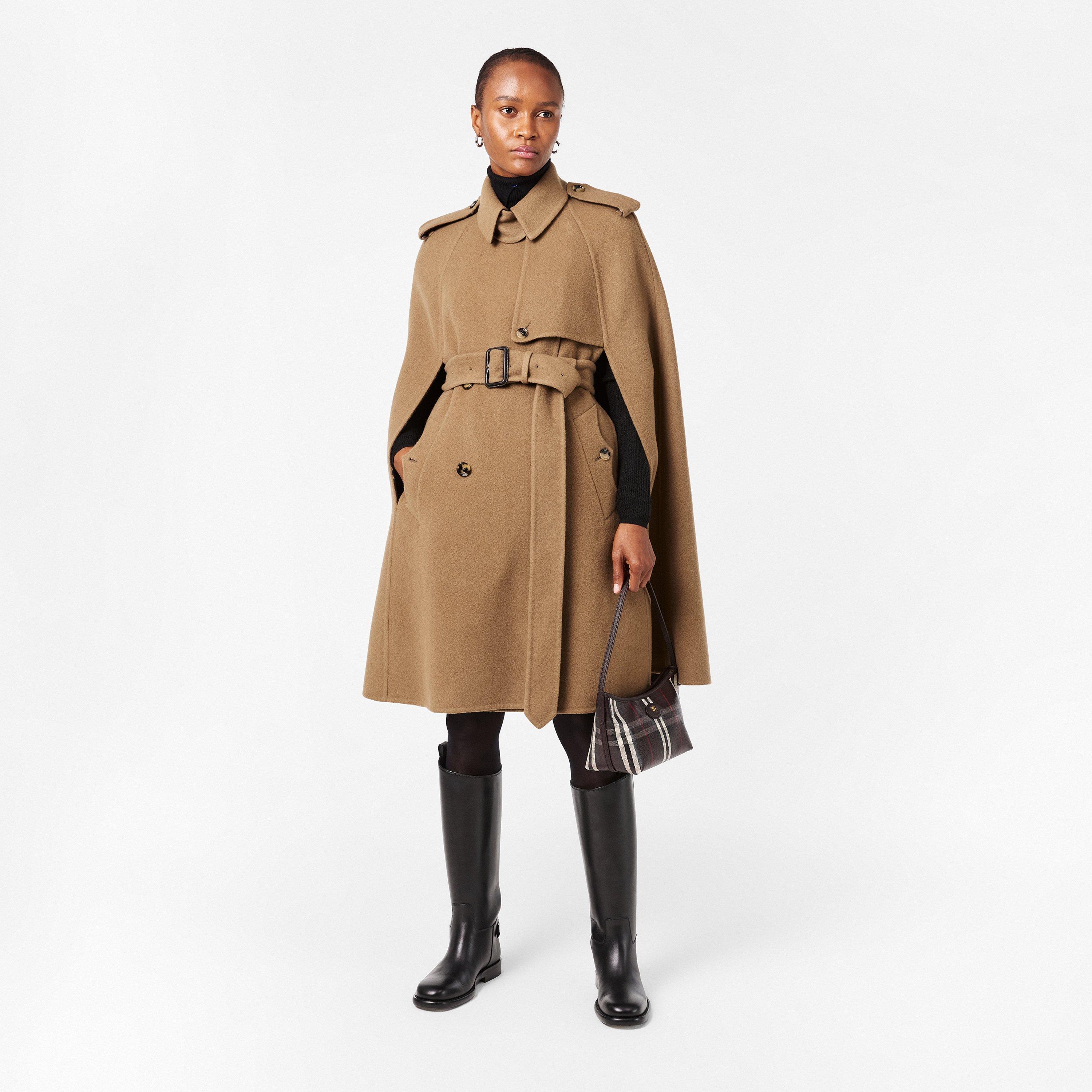 CAMEL/TREACLE - Burberry - Women's Bellemont Double-Breasted Check Lining Trench Coat - 6