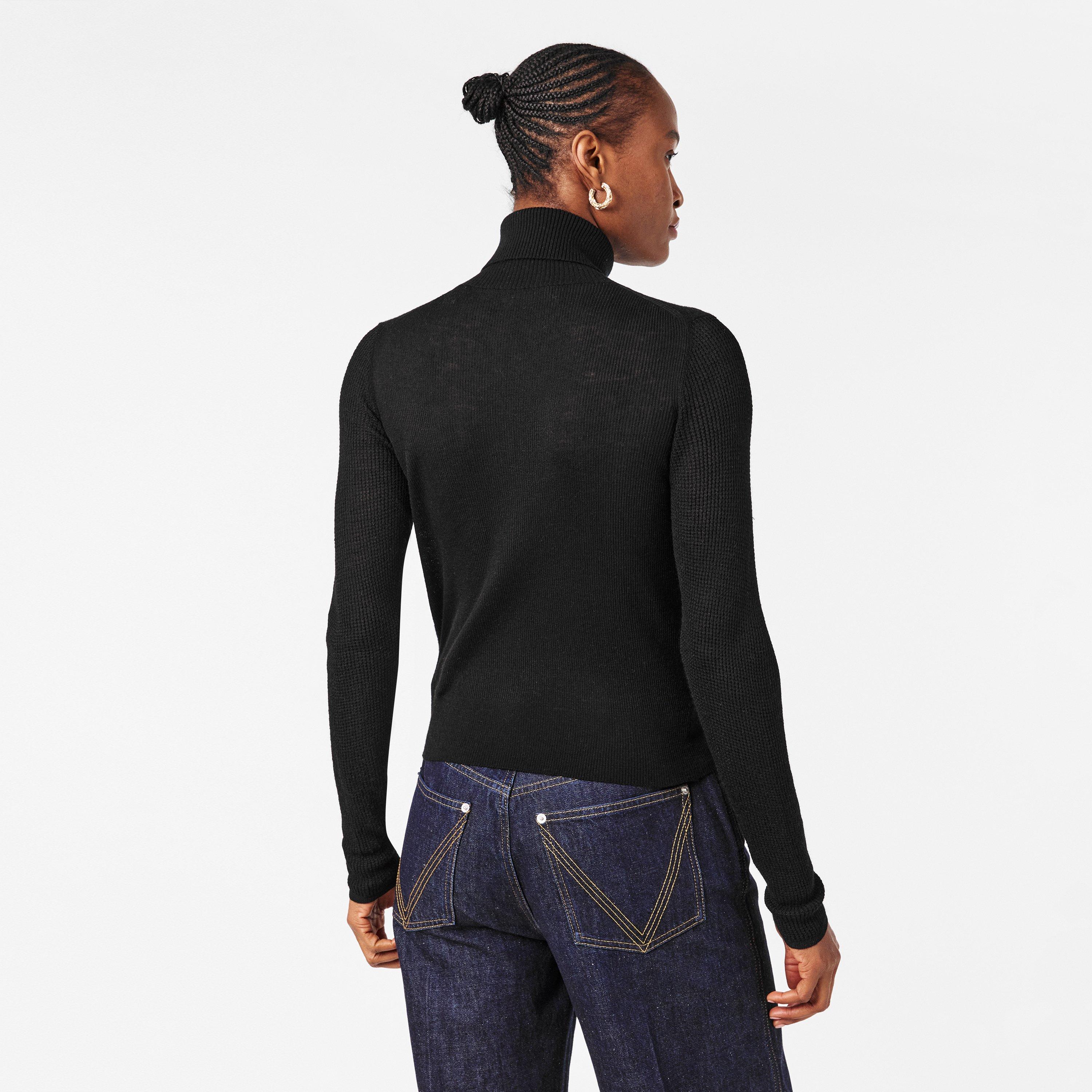 Black - Burberry - Women's Knitted Top - 4