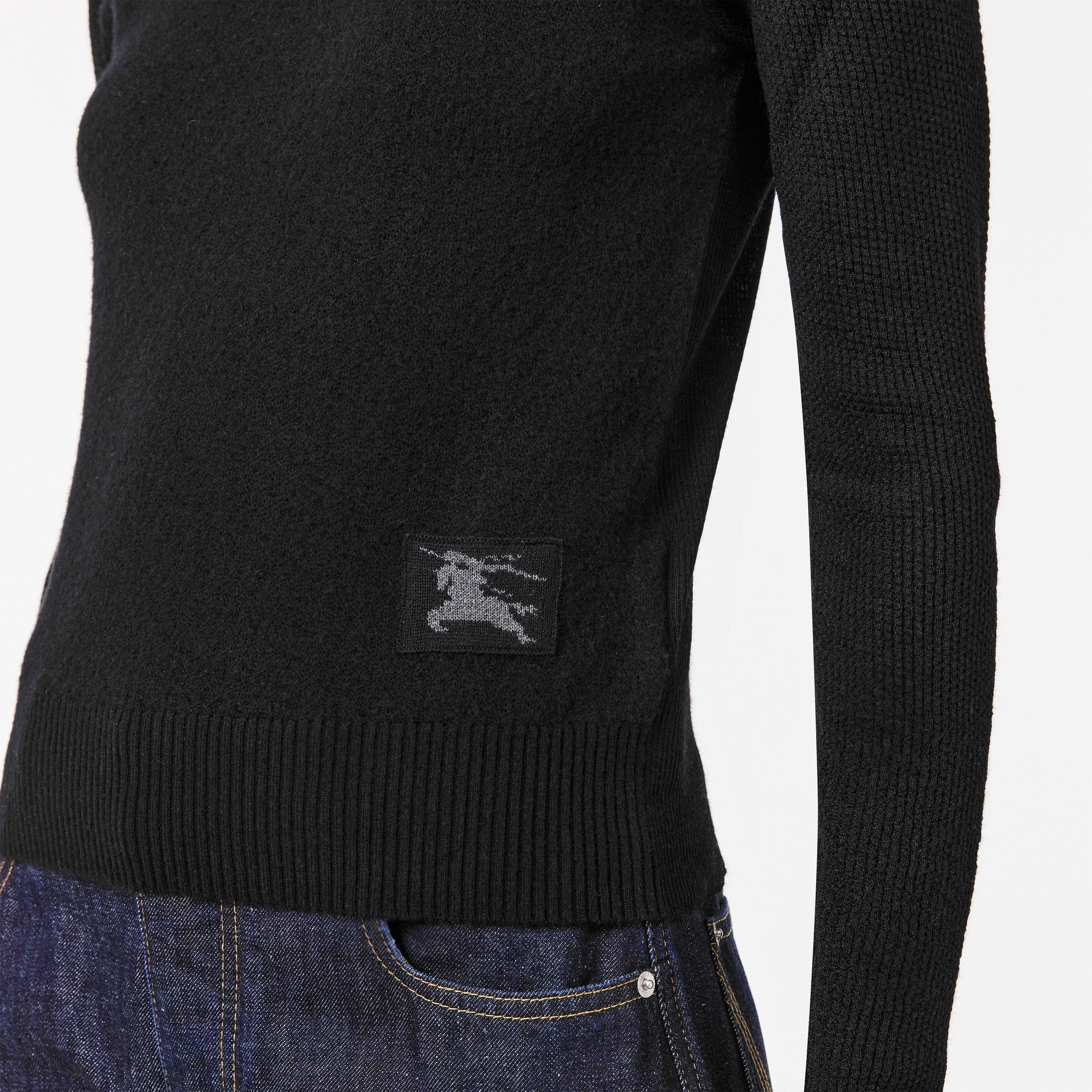 Black - Burberry - Women's Knitted Top - 5