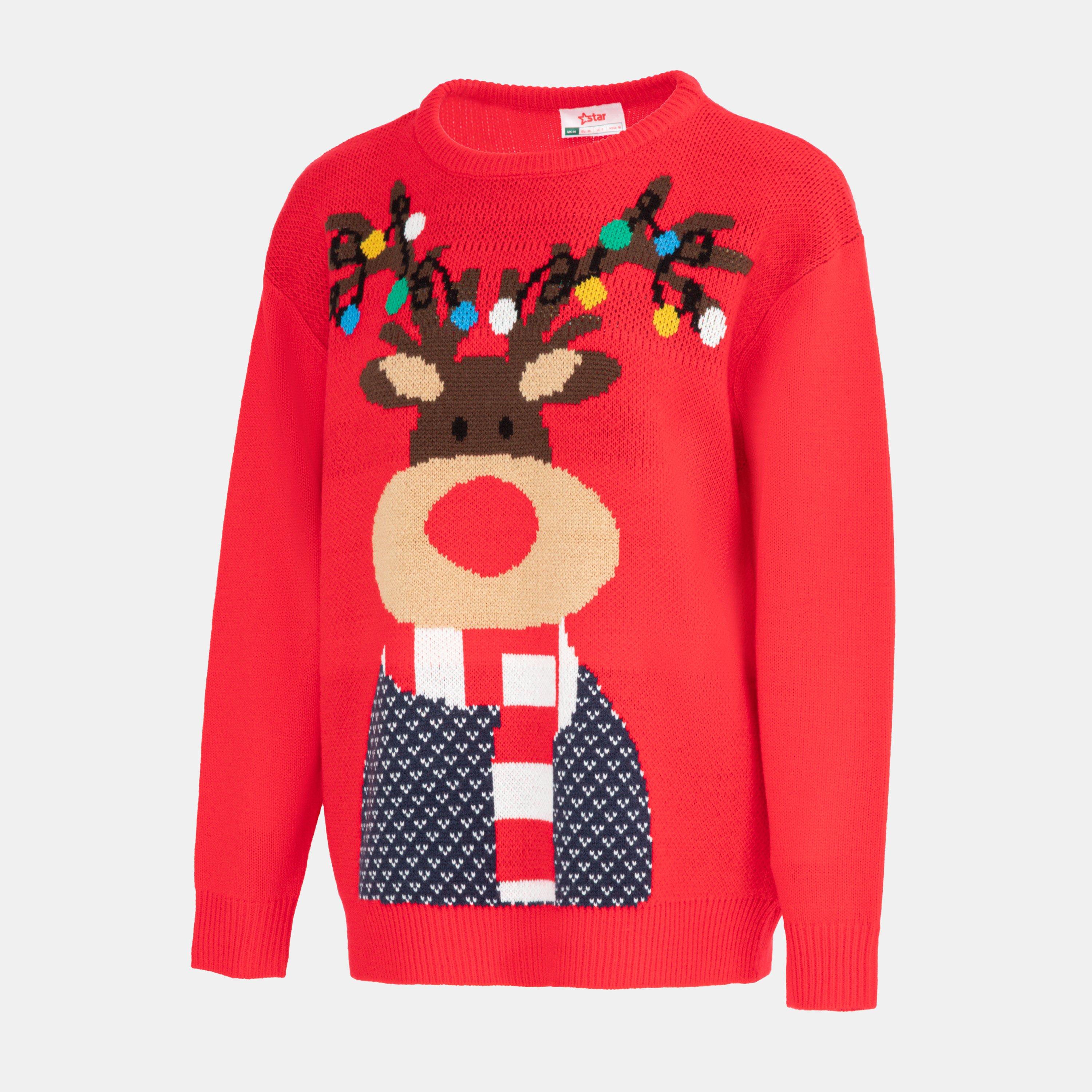 Rudolph - Star - Xmas Jumper Ld54 - 3