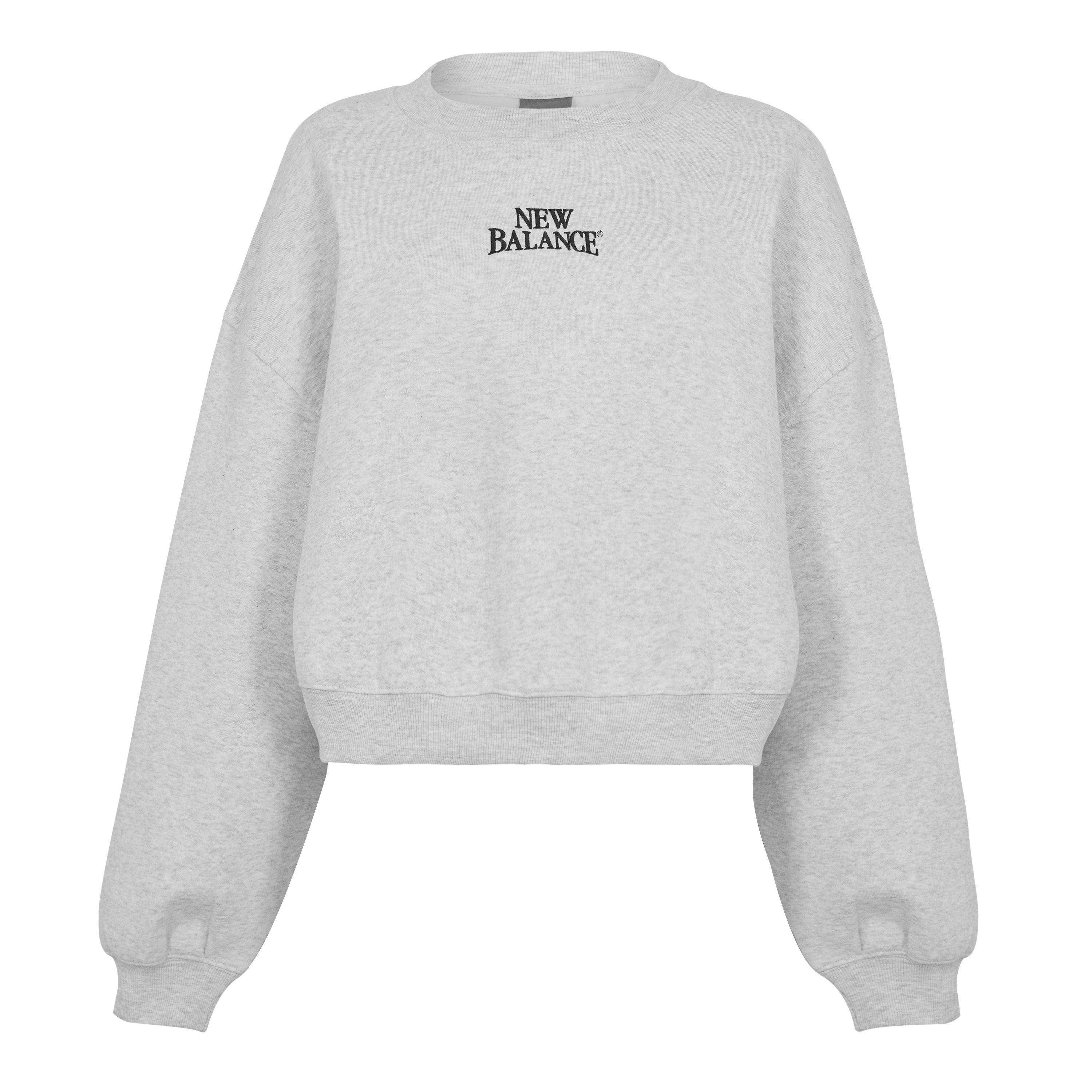 Lichtgrijs - New Balance - Women's NBLS Heritage Crew Sweatshirt - 1