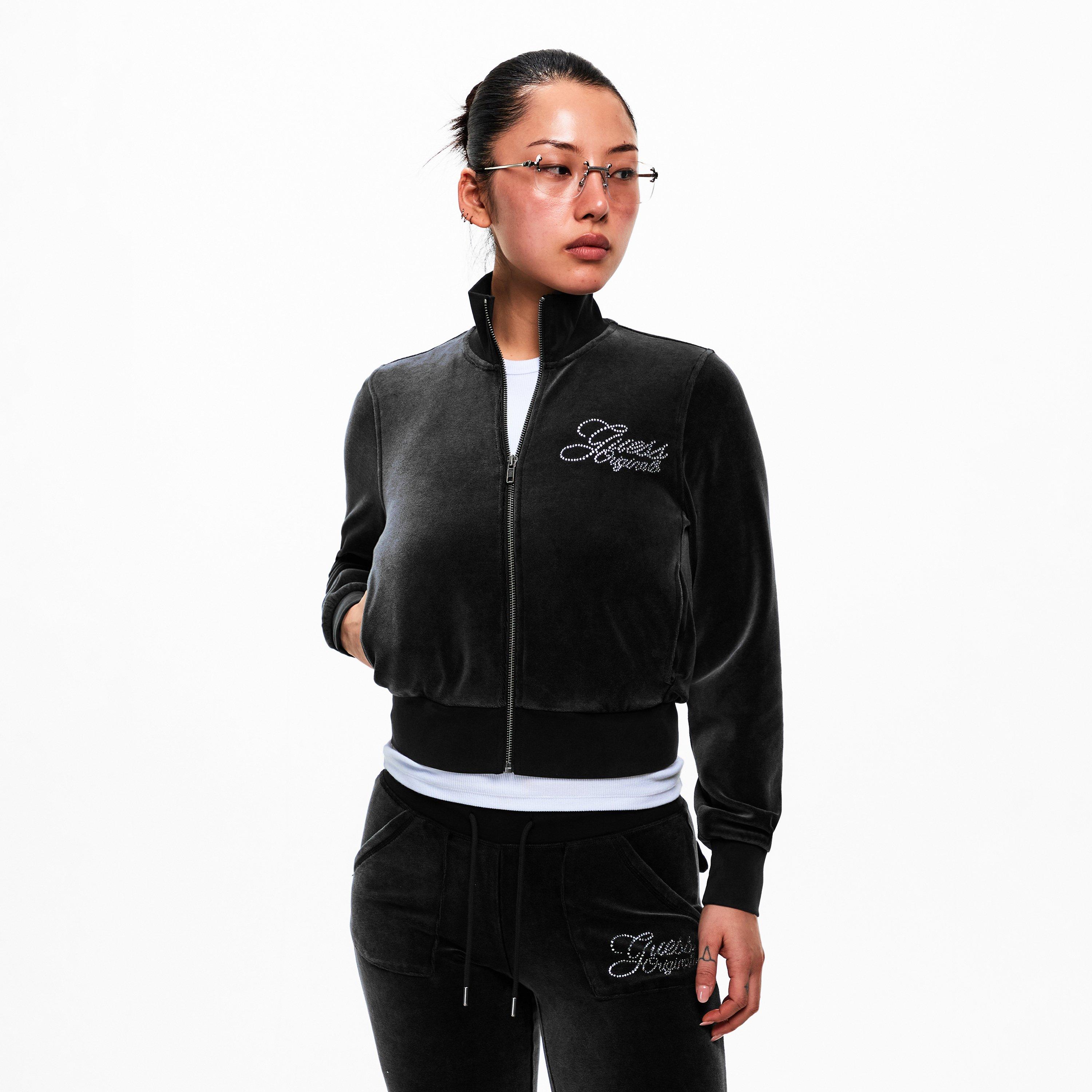 Jet BLACK - Guess - Women's Velour Tracksuit - 2