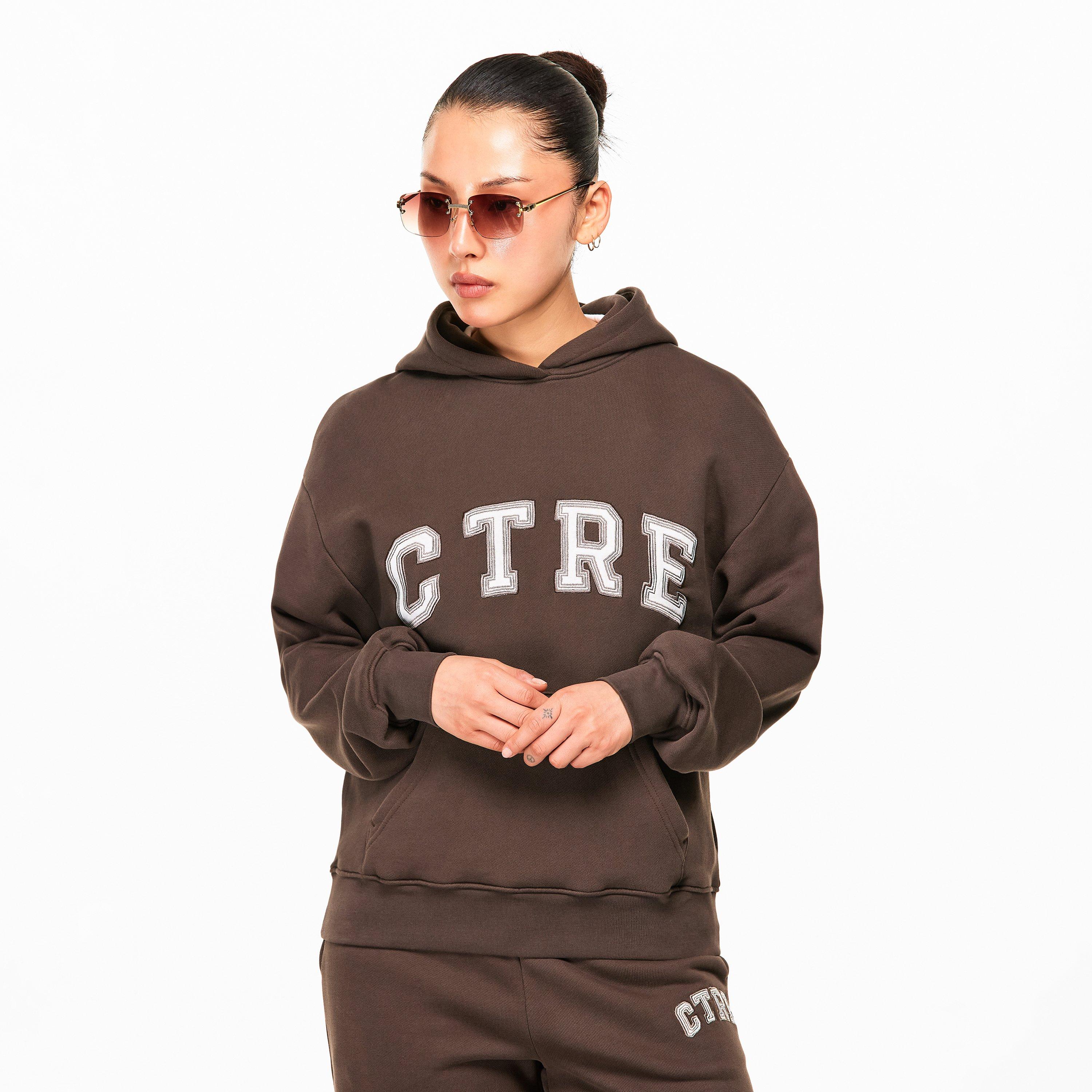 Brown - The Couture Club - Womens CTRE Oversized Hoodie - 3