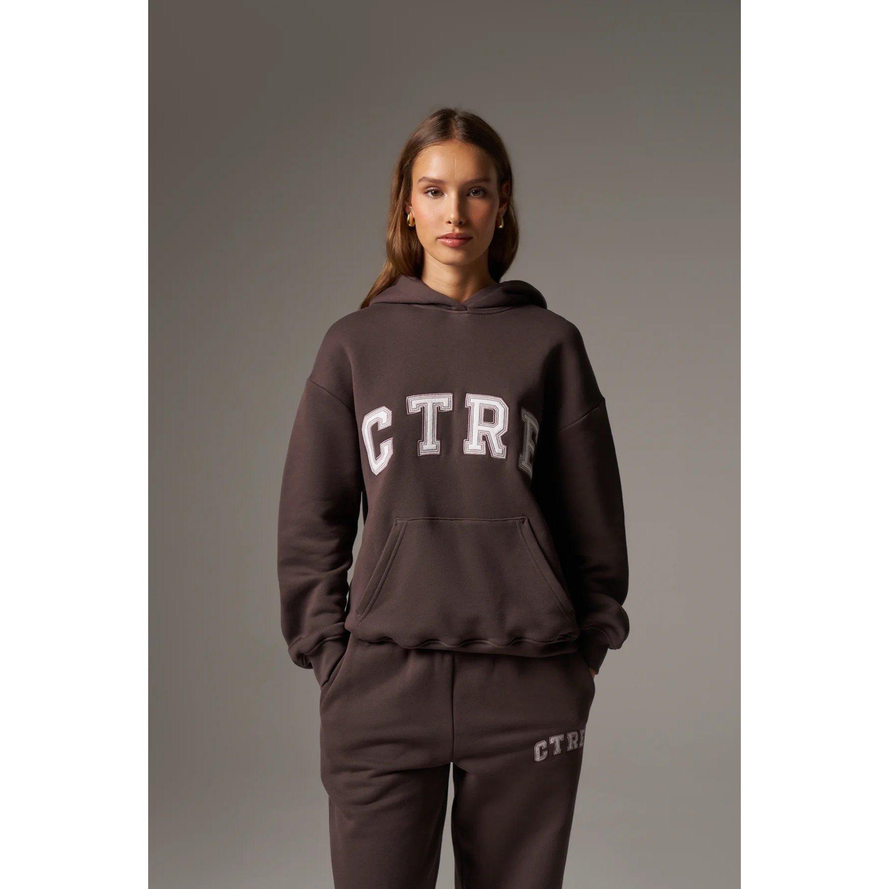 Brown - The Couture Club - Womens CTRE Oversized Hoodie - 3