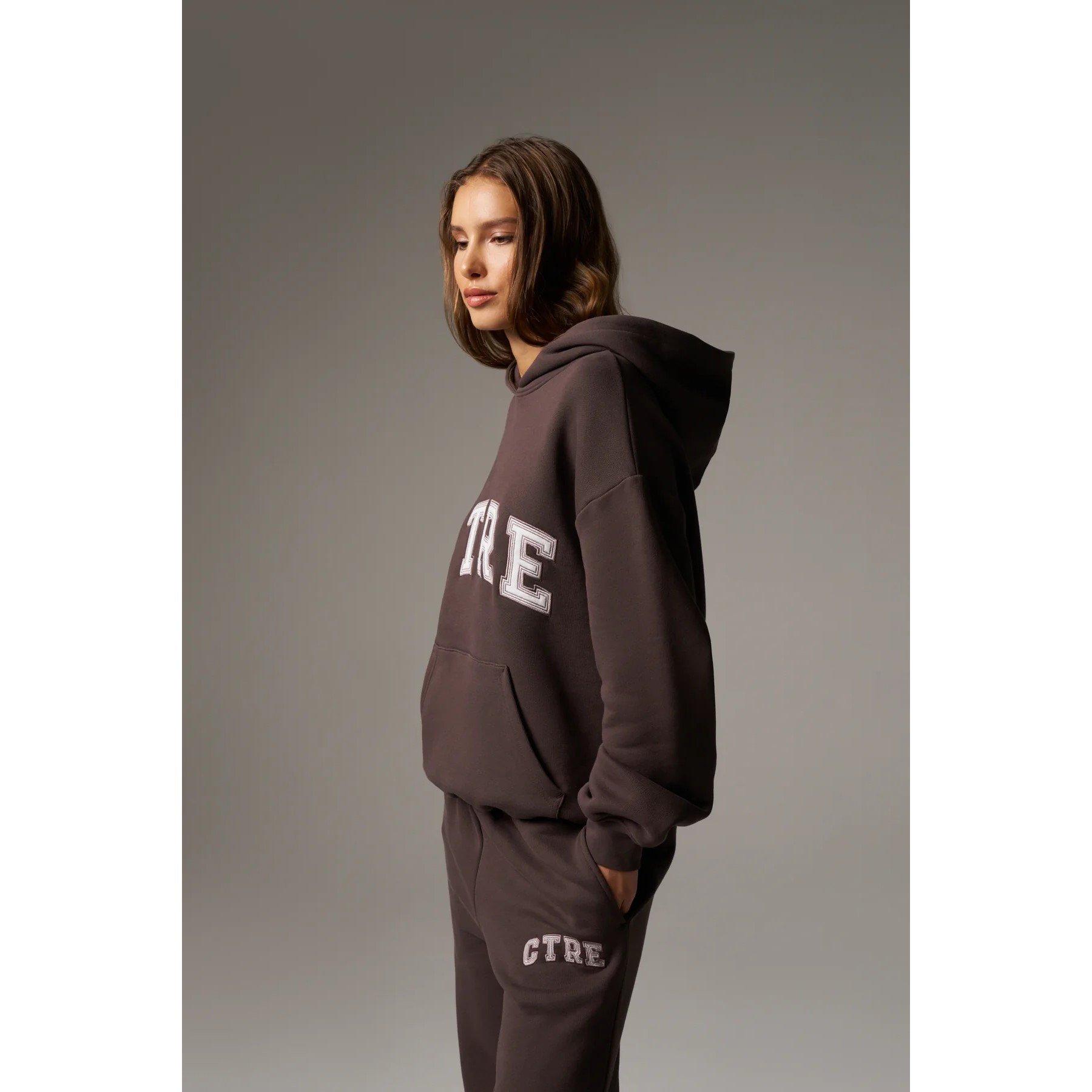 Brown - The Couture Club - Womens CTRE Oversized Hoodie - 4