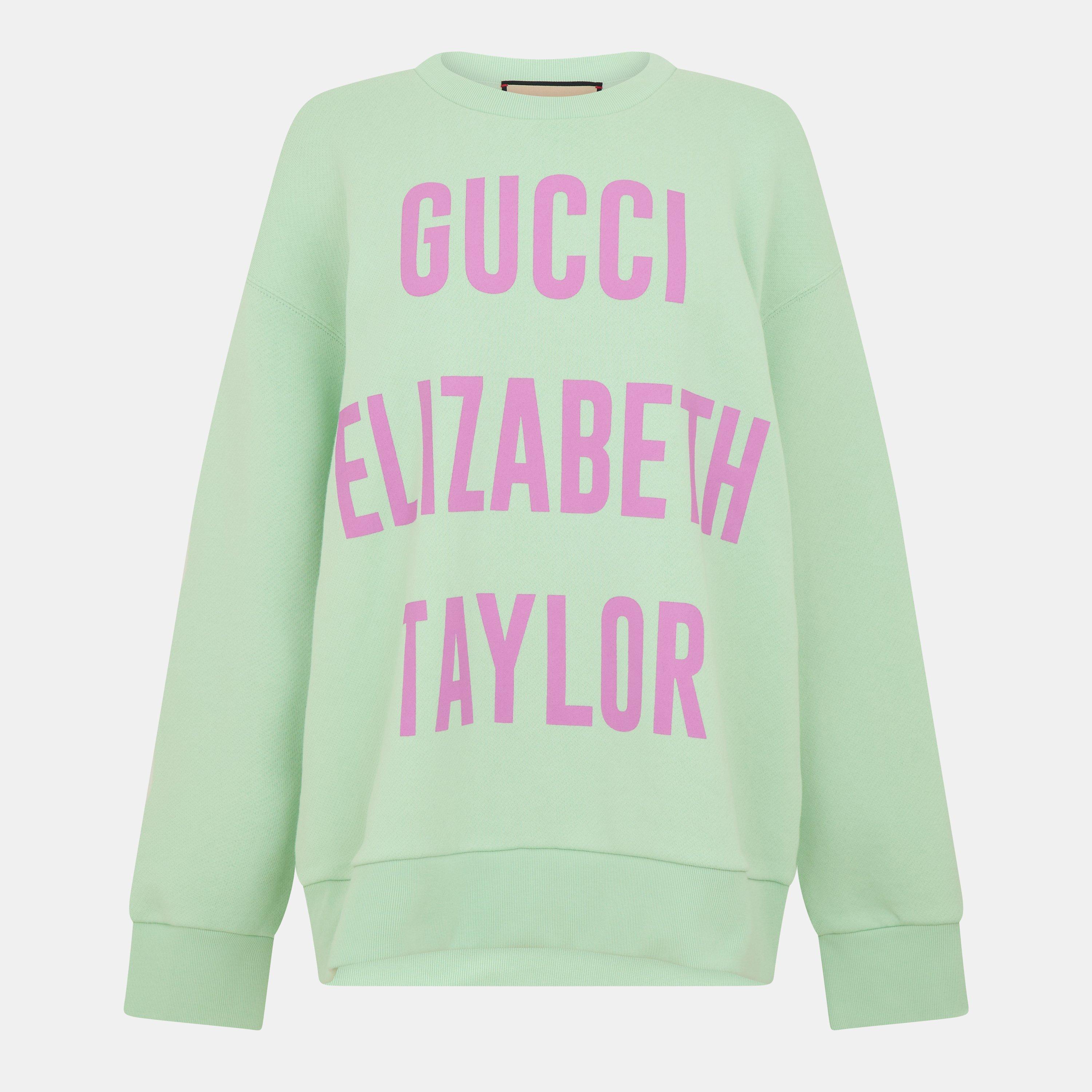 Light Mint/Mc - Gucci - Women's Crew-Neck Soft Knit Crew Sweatshirt - 1